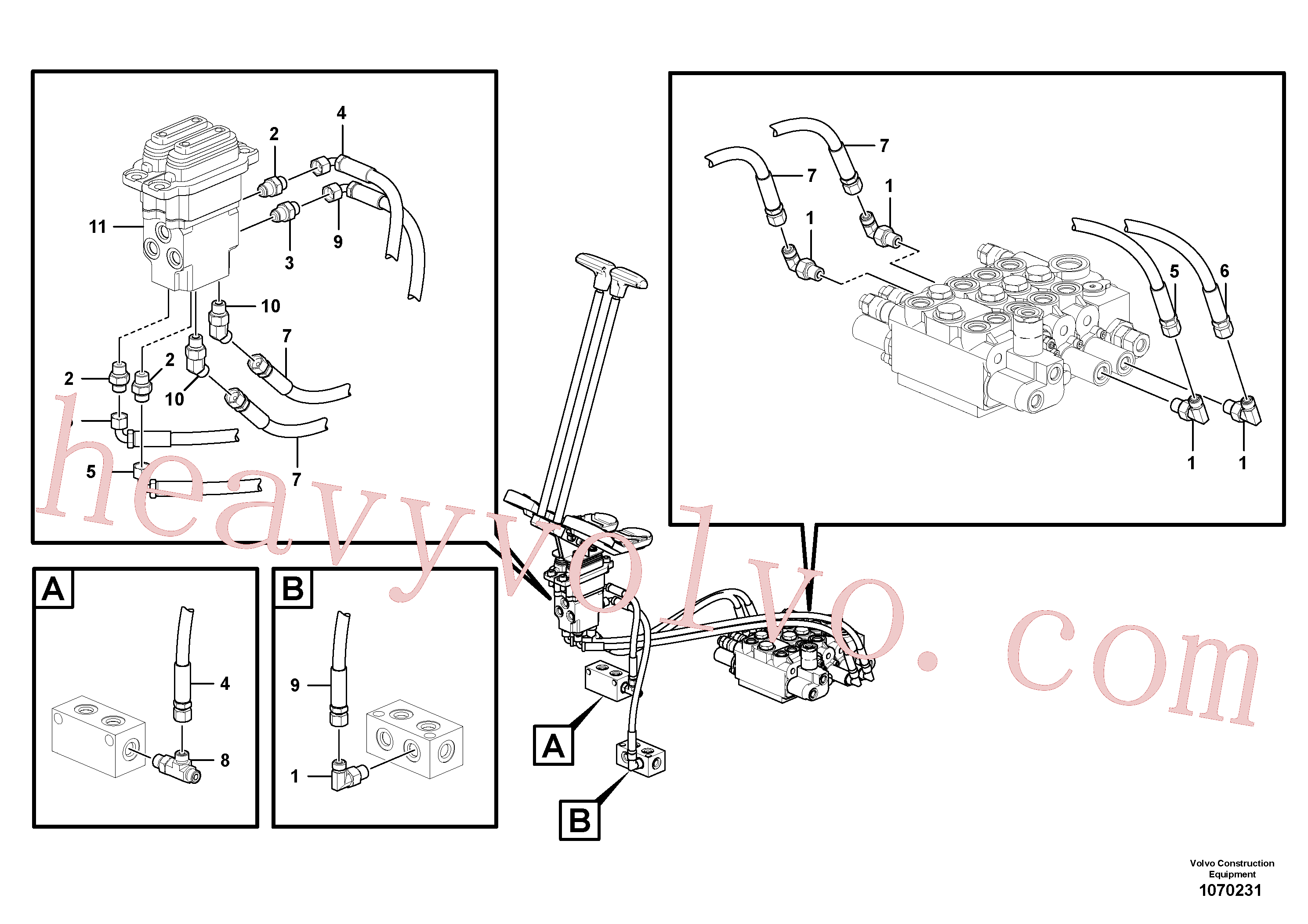 VOE14585847 Valve for Volvo Excavator spare