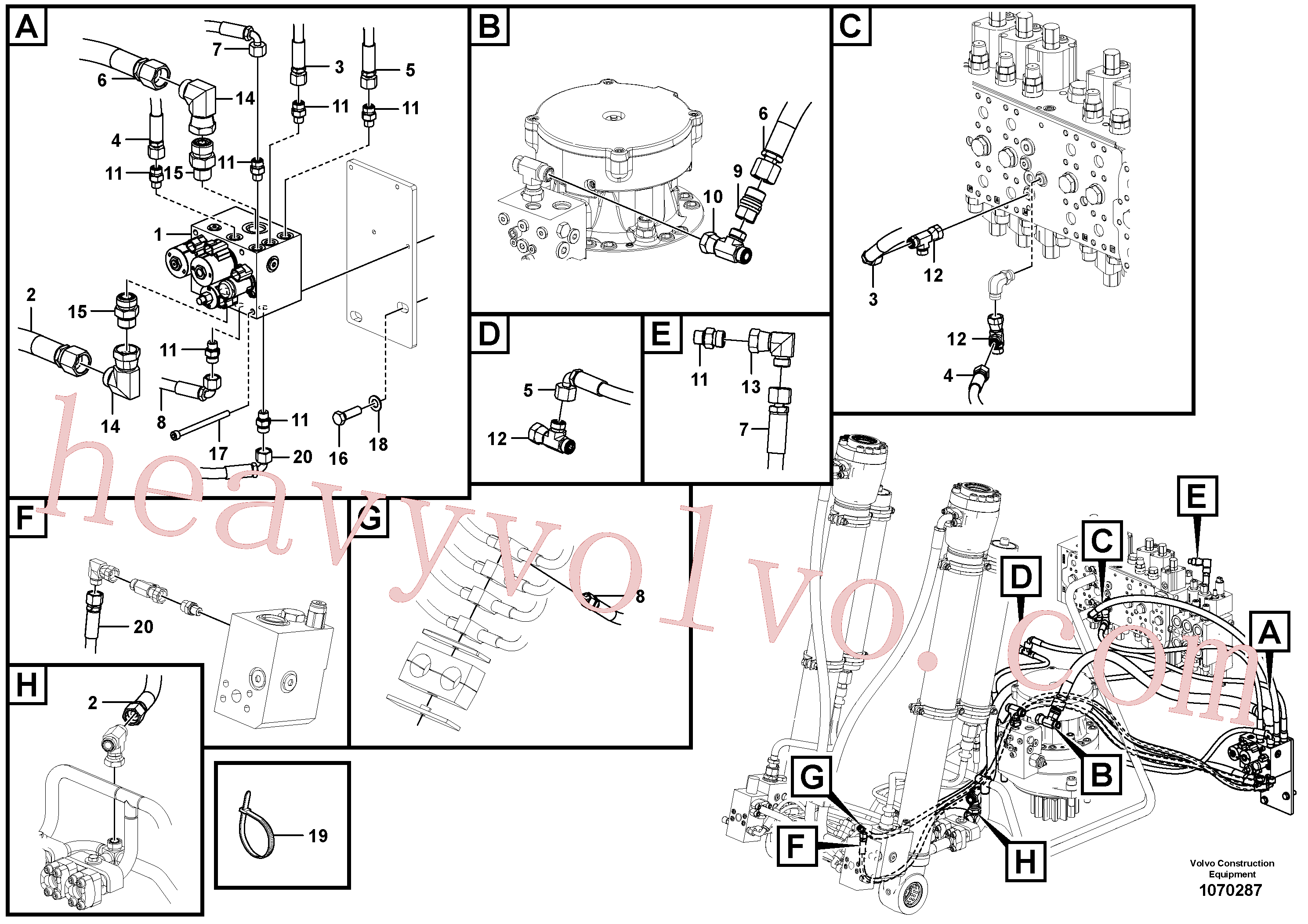China Made VOE938287 Rockmaster/1SC parts for Volvo Excavator