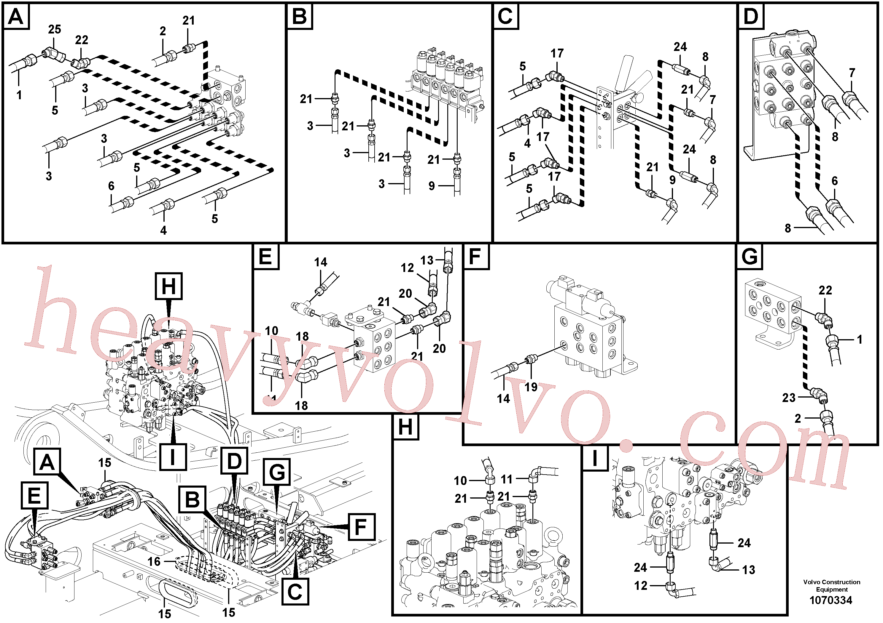 Wholesale VOE939907 Hose assembly for Volvo Excavator