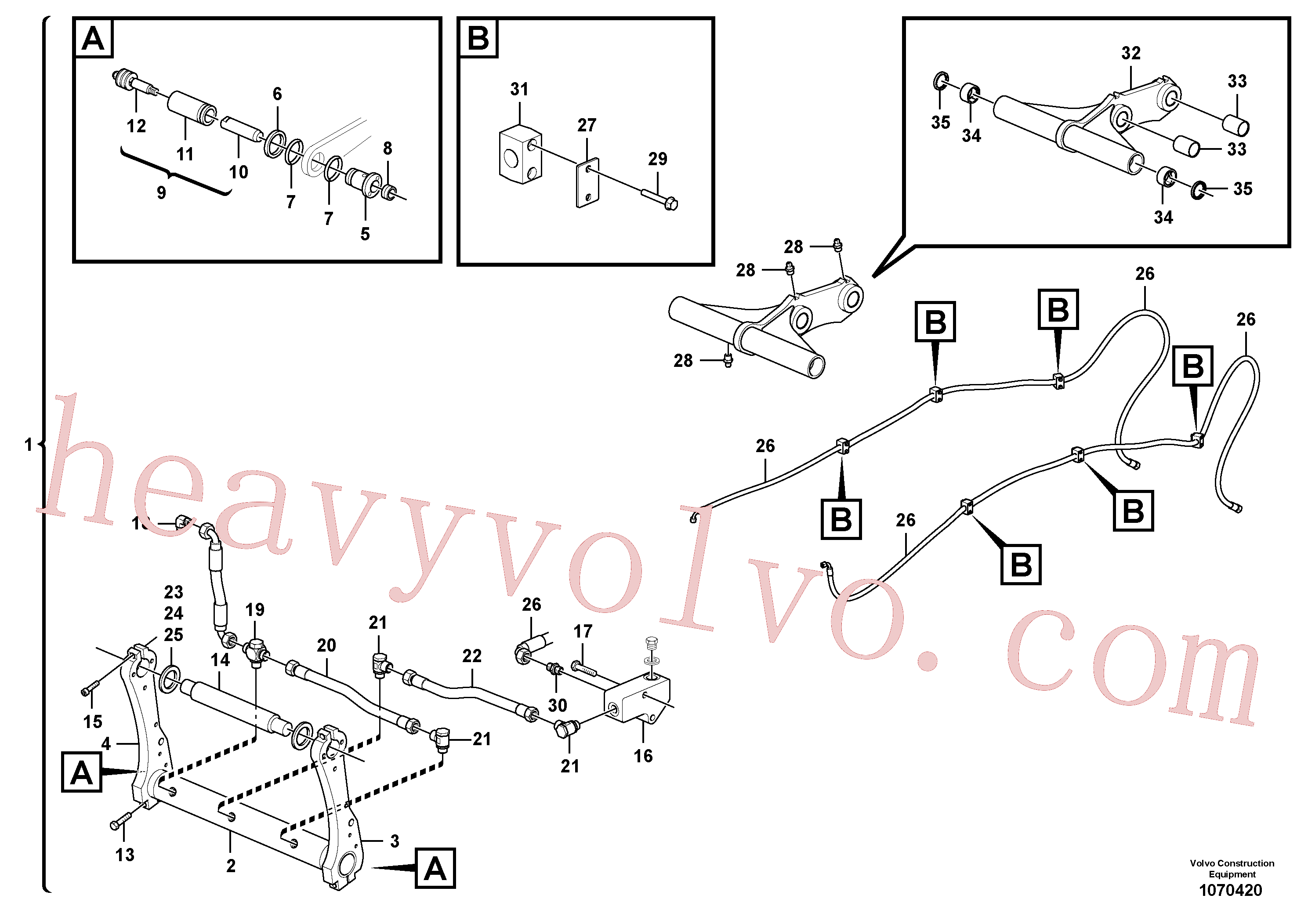 ZM2802506 Hose for Volvo Excavator Parts