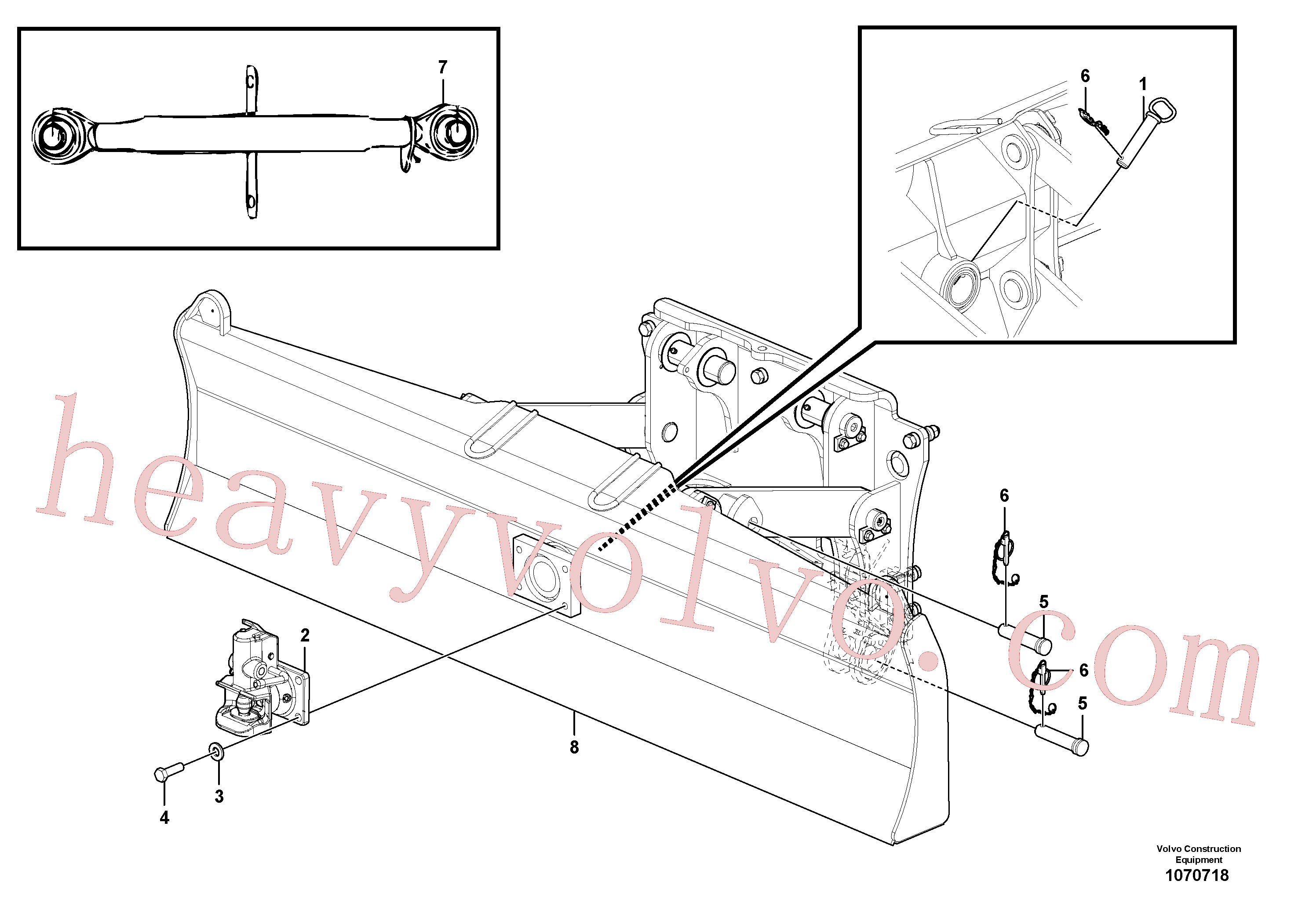 China Made VOE992973 Hexagon screw parts for Volvo Excavator