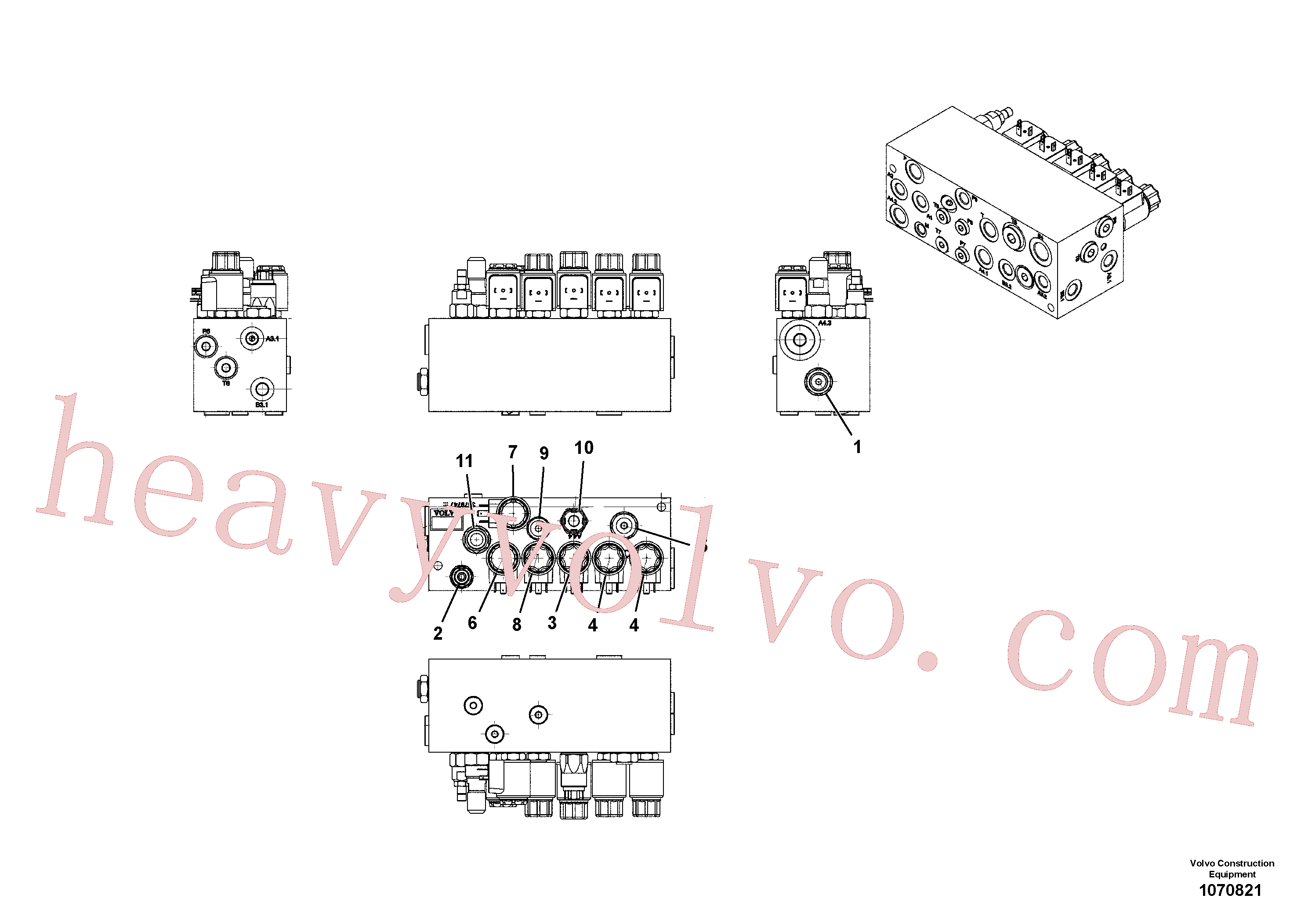 Volvo excavator part RM80634017 Sealing kit for sale