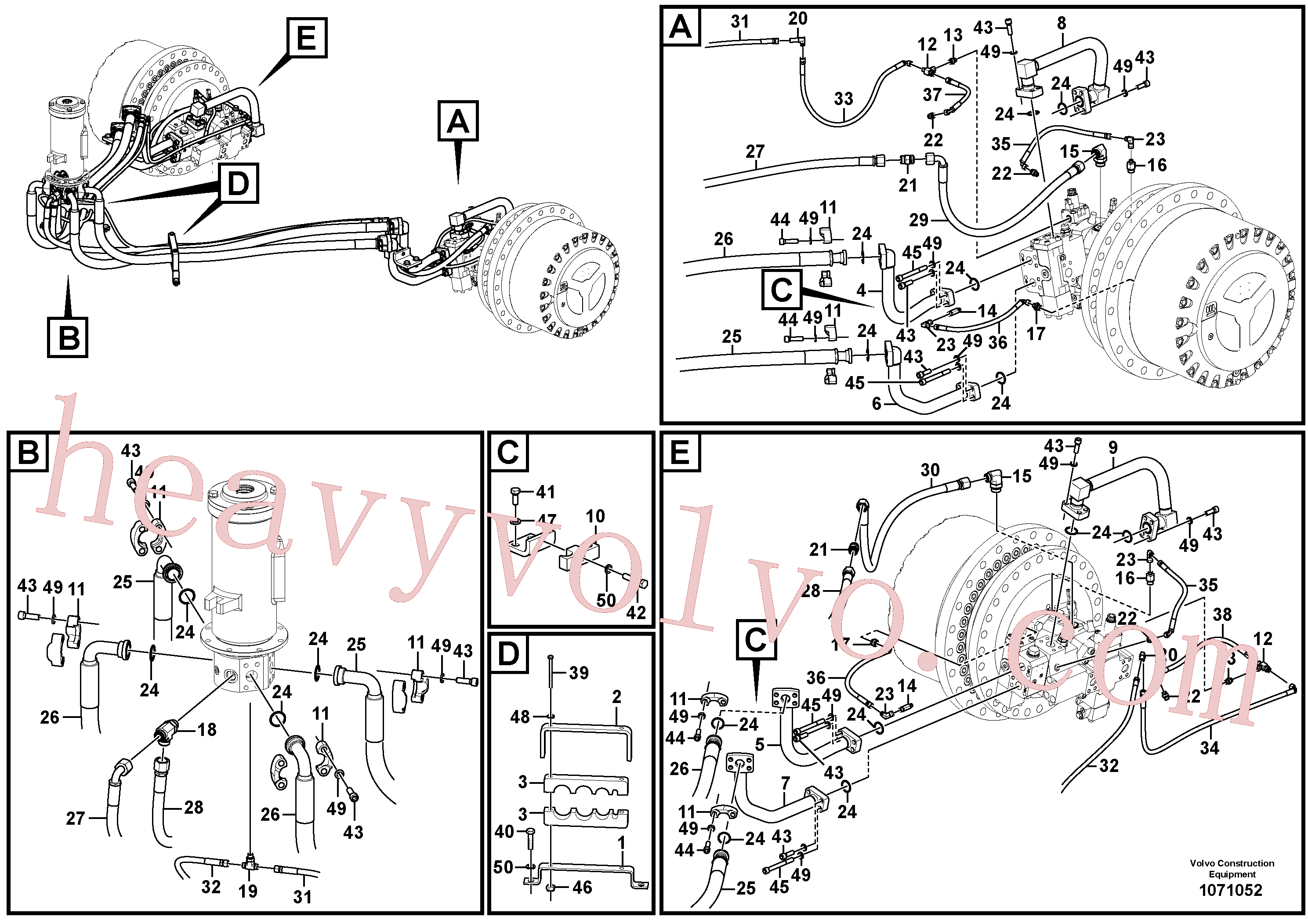 VOE993031 Hexagon screw for Volvo Excavator Parts