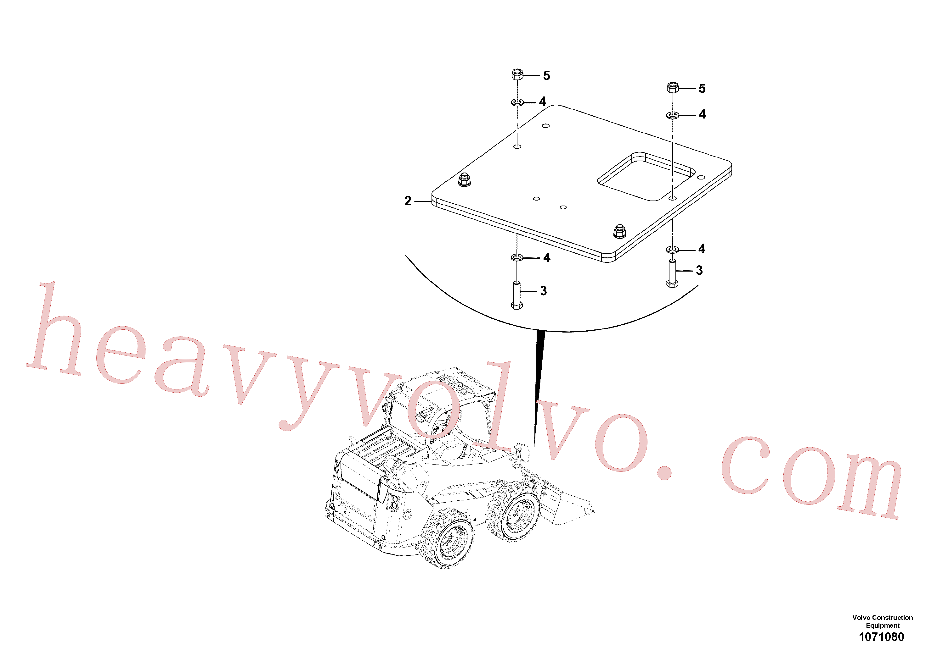 VOE16212311 Bolt for Volvo Excavator spare