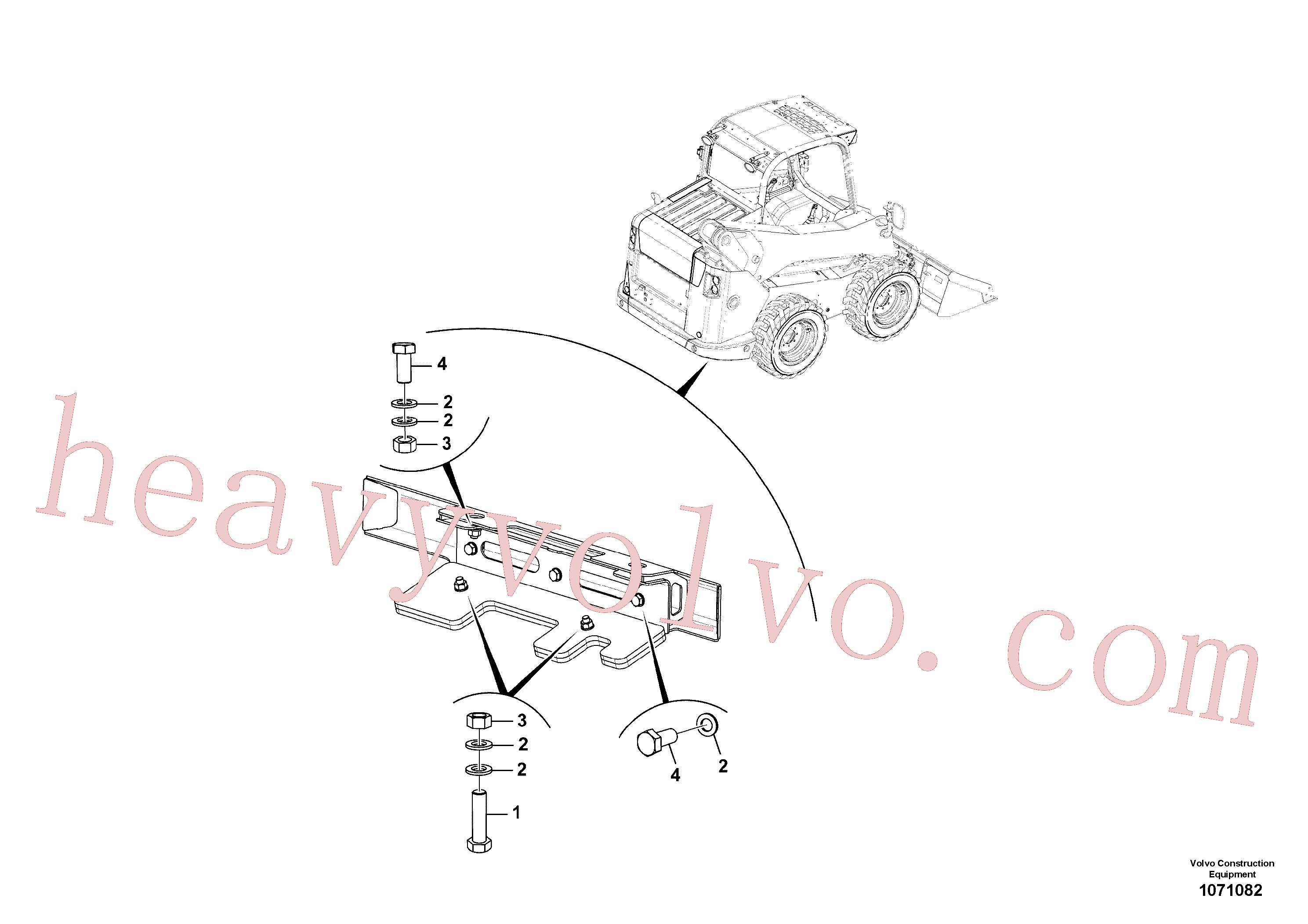 VOE16212311 Bolt for Volvo Excavator spare