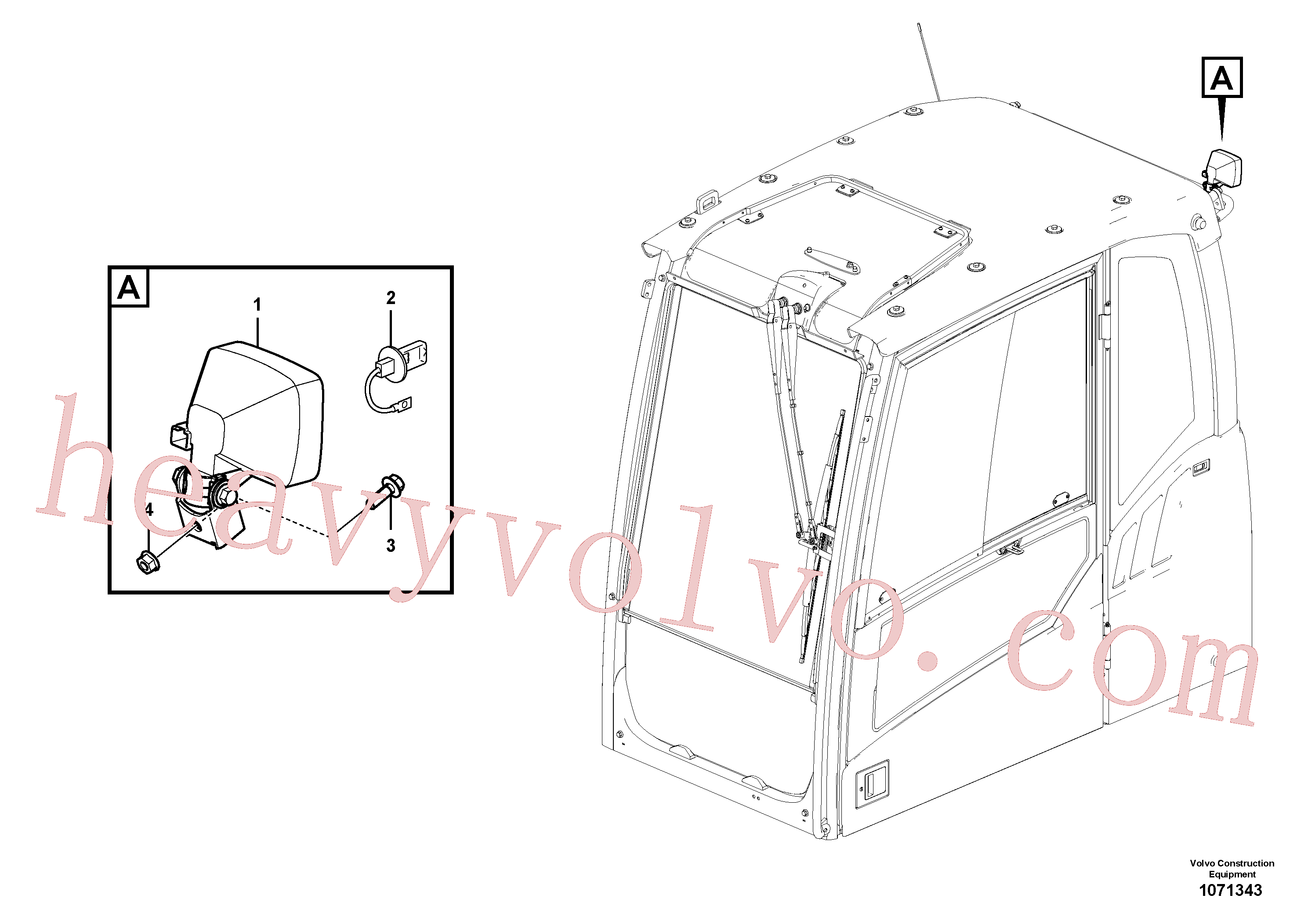 CH63378 Bulb for Volvo Excavator spare