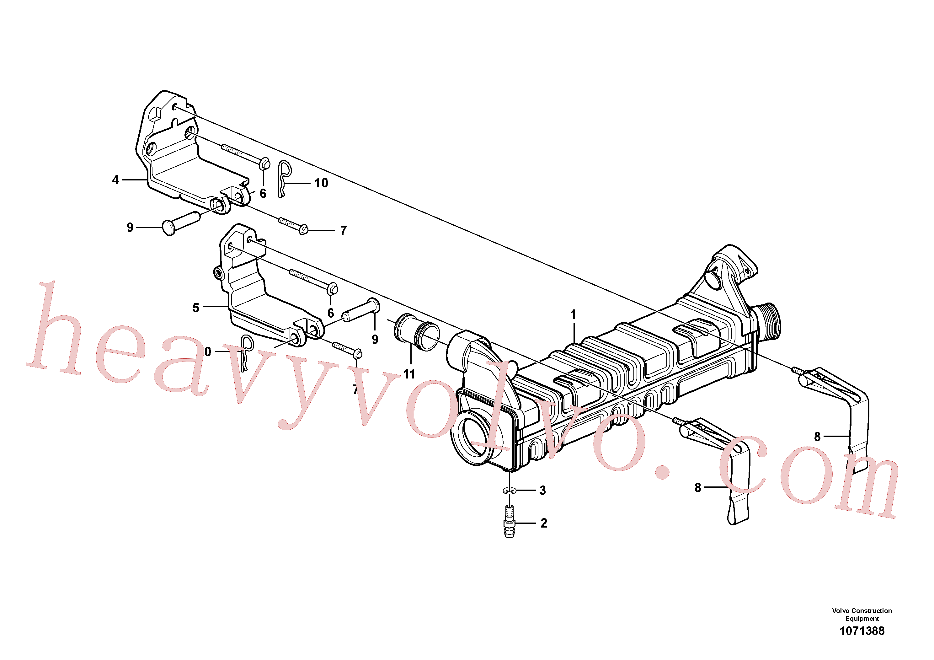 China Made VOE13947282 Gasket parts for Volvo Excavator
