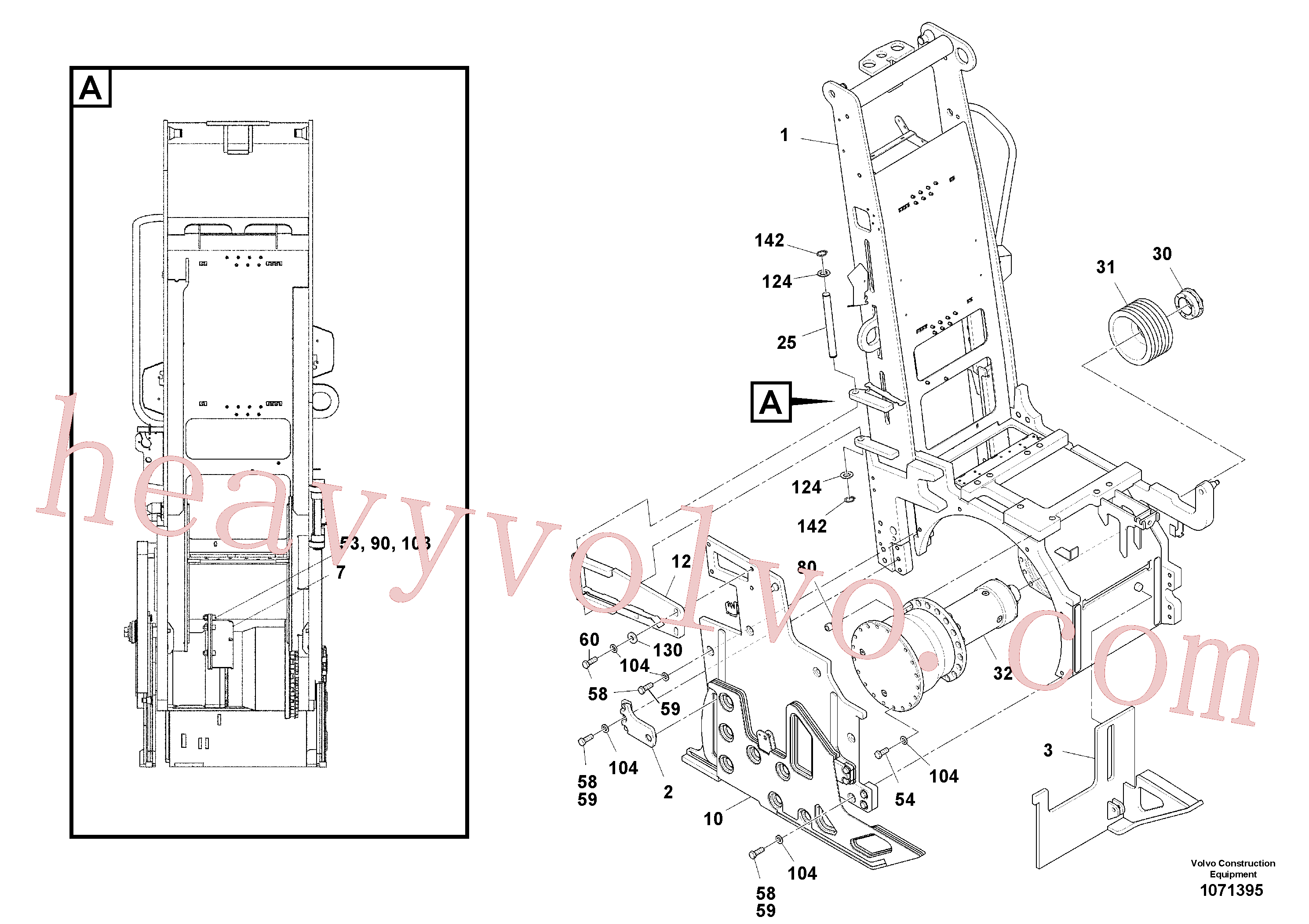 RM80852171 Cover Milling Part for Volvo Excavator spare