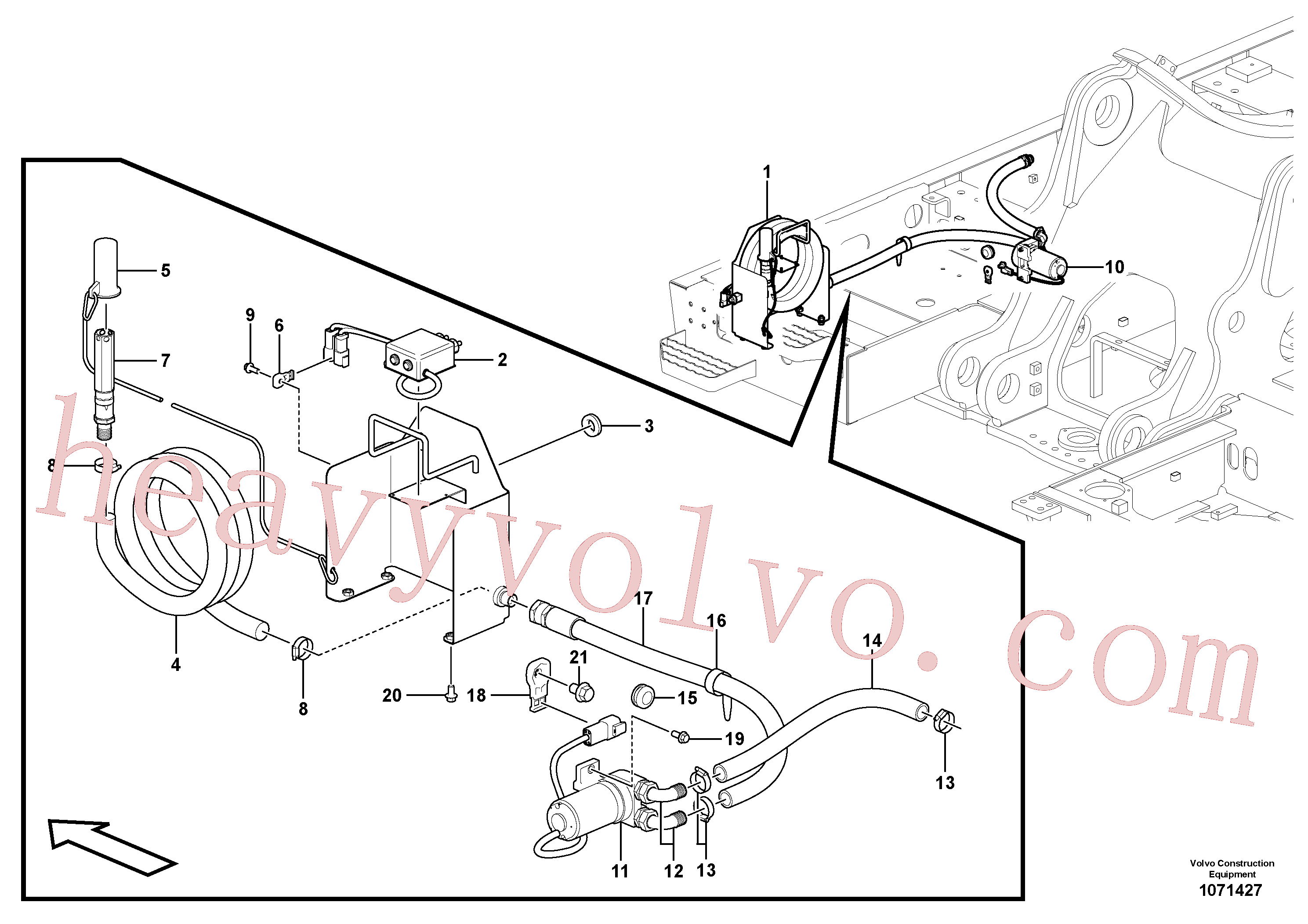 VOE14668074 Clip for Volvo Excavator spare