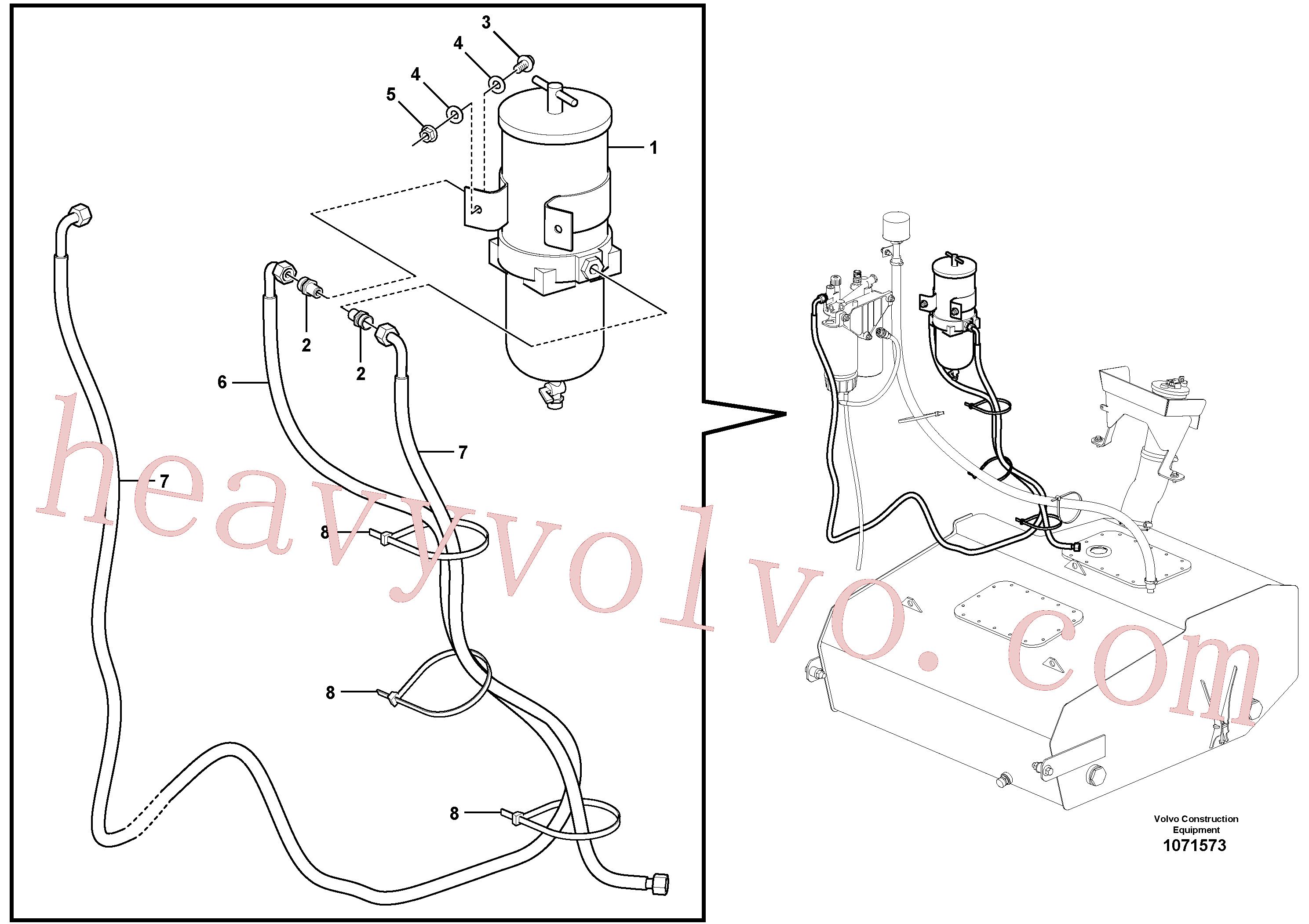 VOE994849 Washer for Volvo Excavator Parts