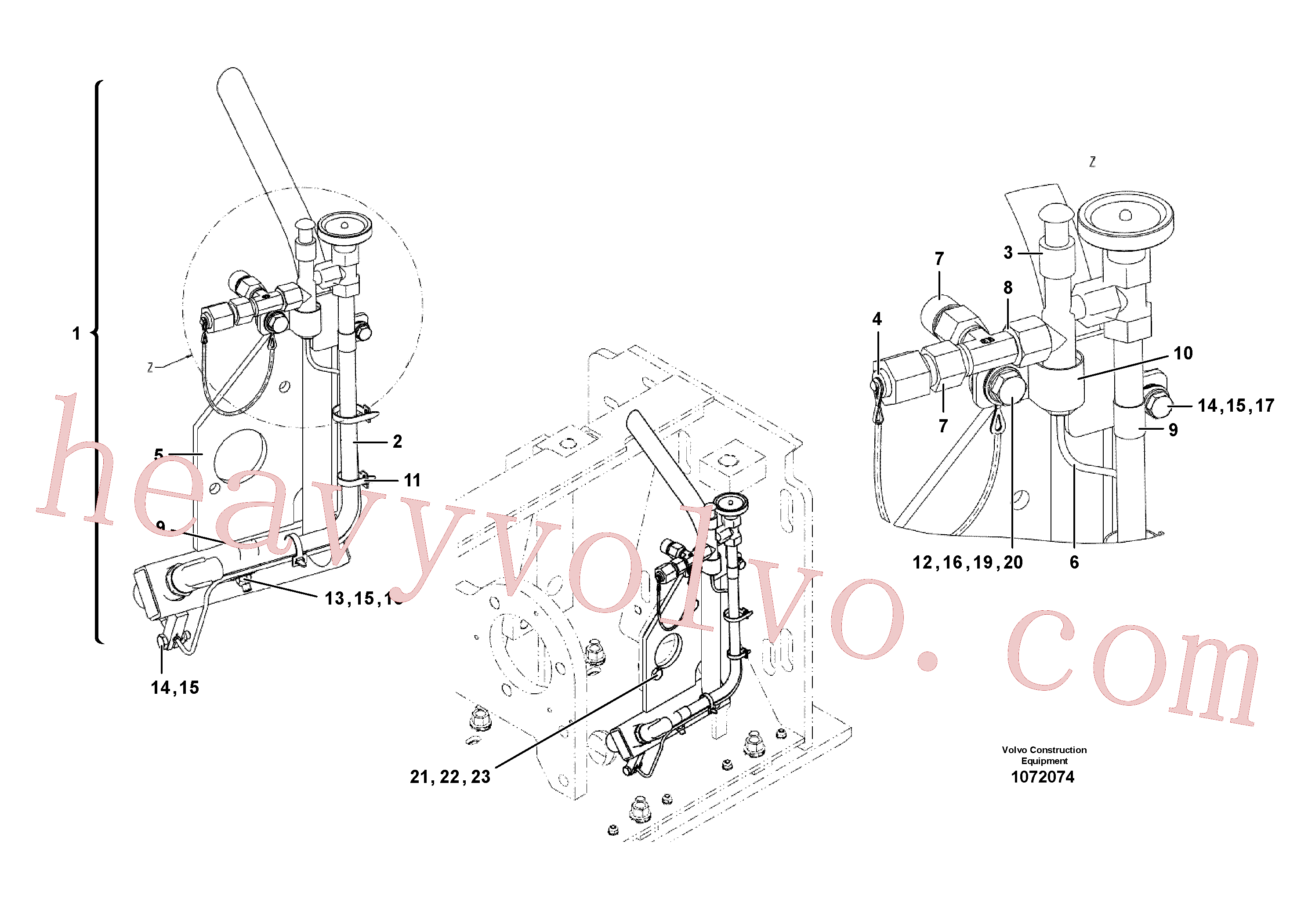 Volvo excavator part RM13966445 Burner for sale