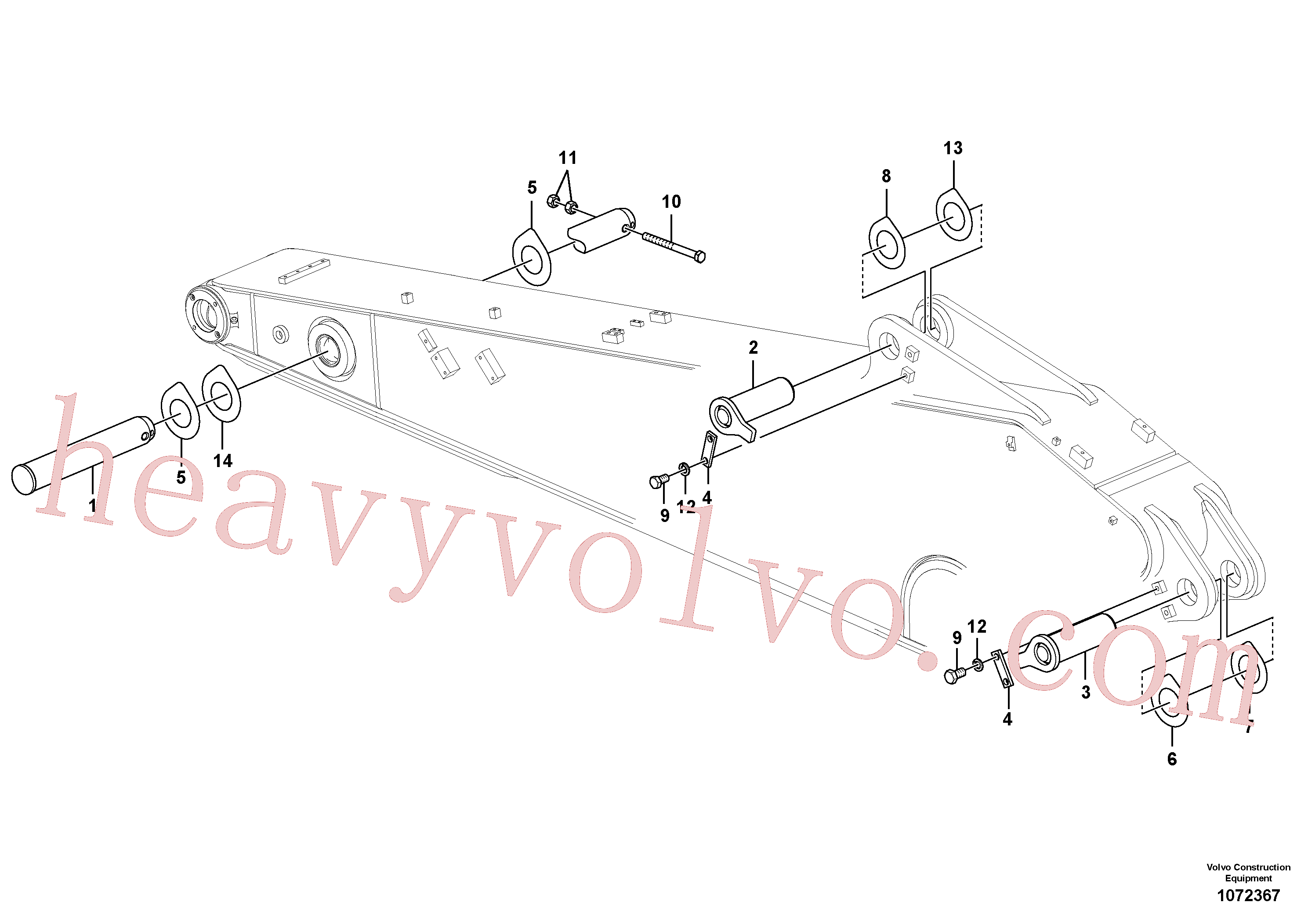 Wholesale VOE14541661 Pin for Volvo Excavator