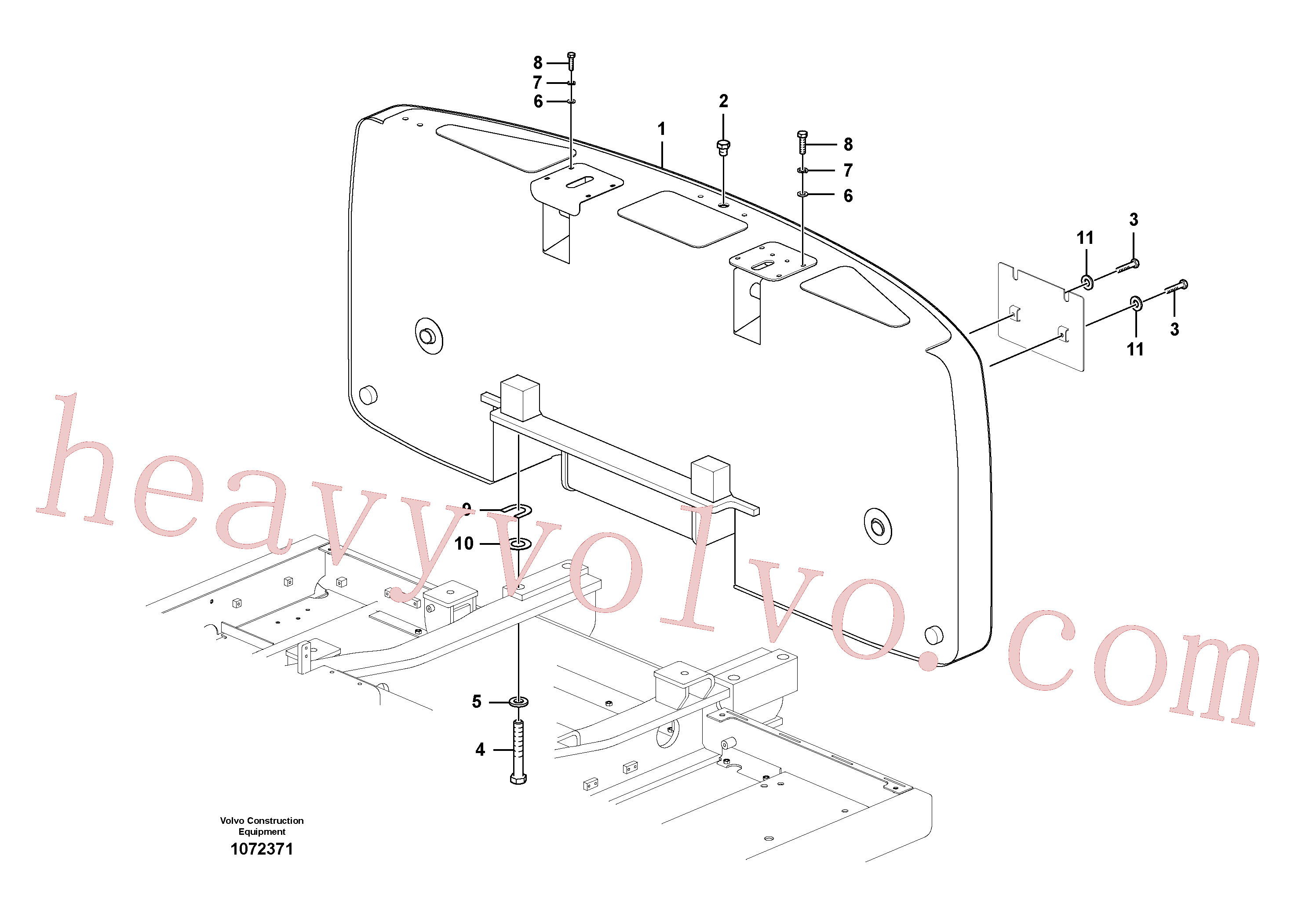VOE60110019 Hexagon screw for Volvo Excavator spare