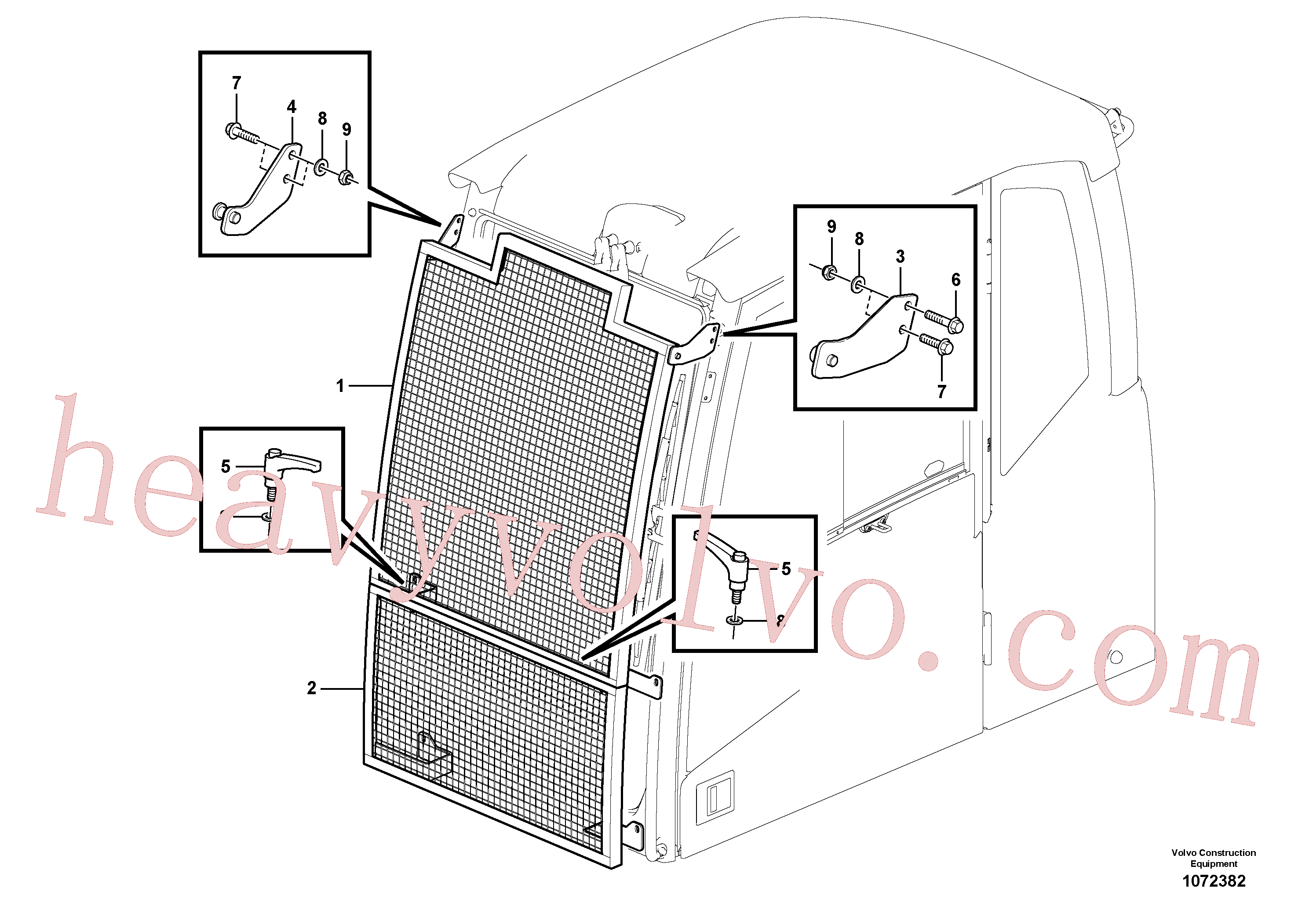 VOE14883909 Lock nut for Volvo Excavator spare