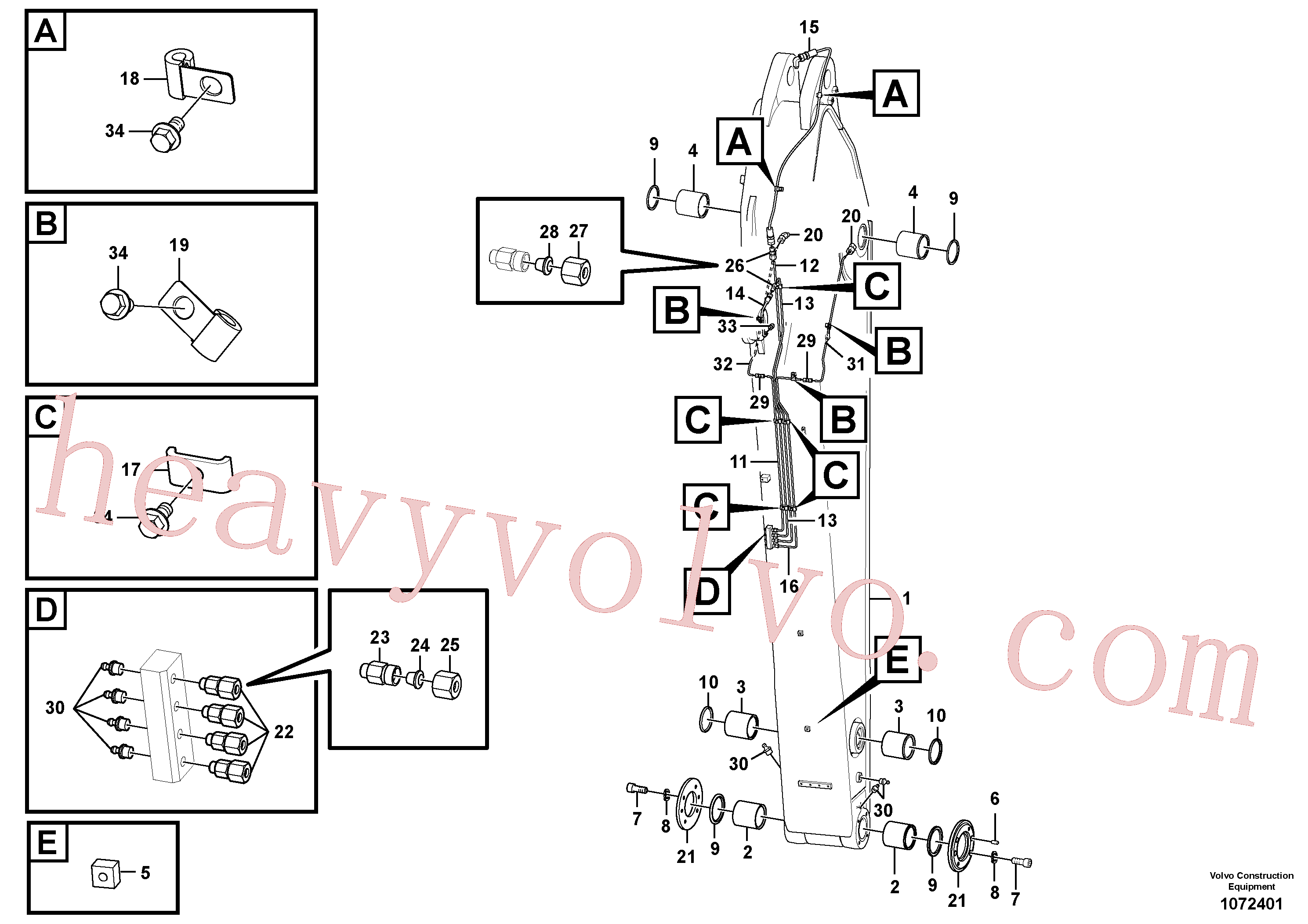 Wholesale VOE14686623 Pipe for Volvo Excavator
