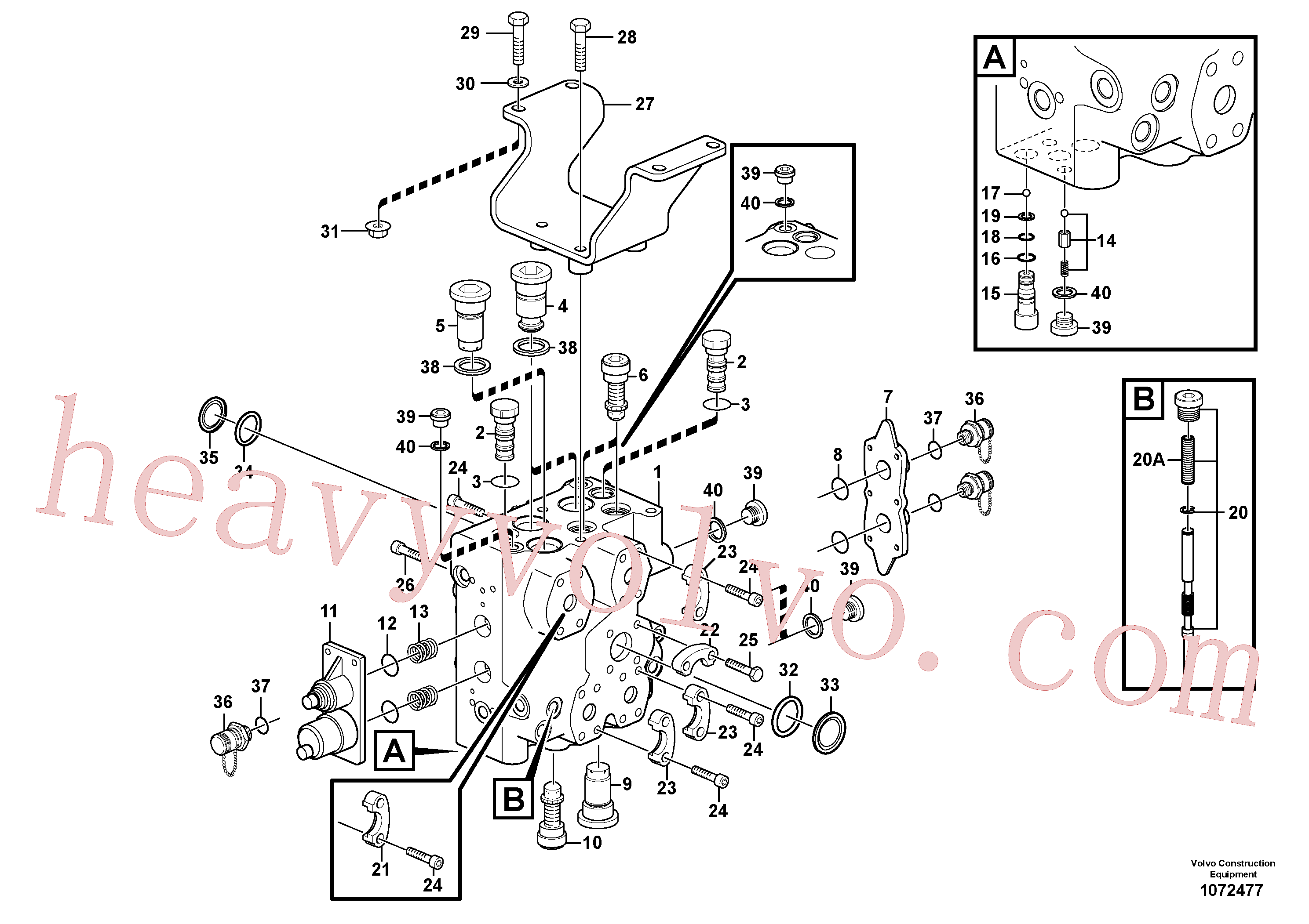 Wholesale VOE14014660 Fitting, Hex. socket screw, Tube Assembly for Volvo Excavator