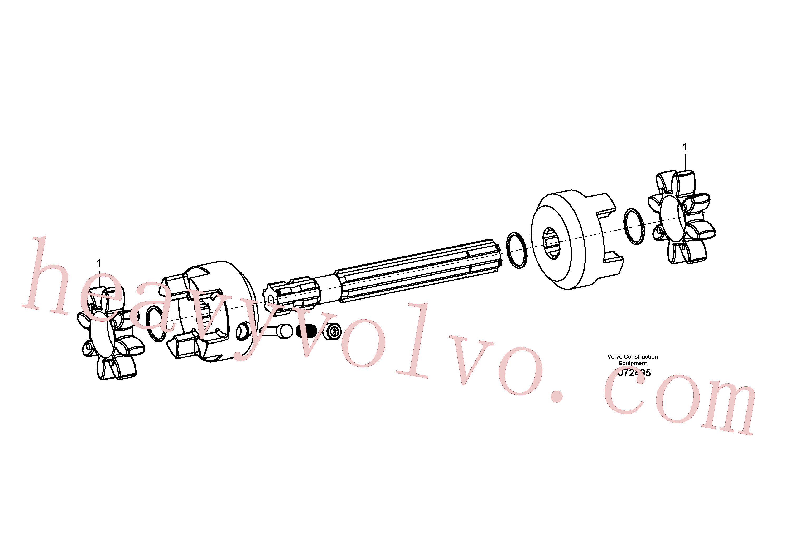 RM58855933 Shaft coupling for Volvo Excavator spare