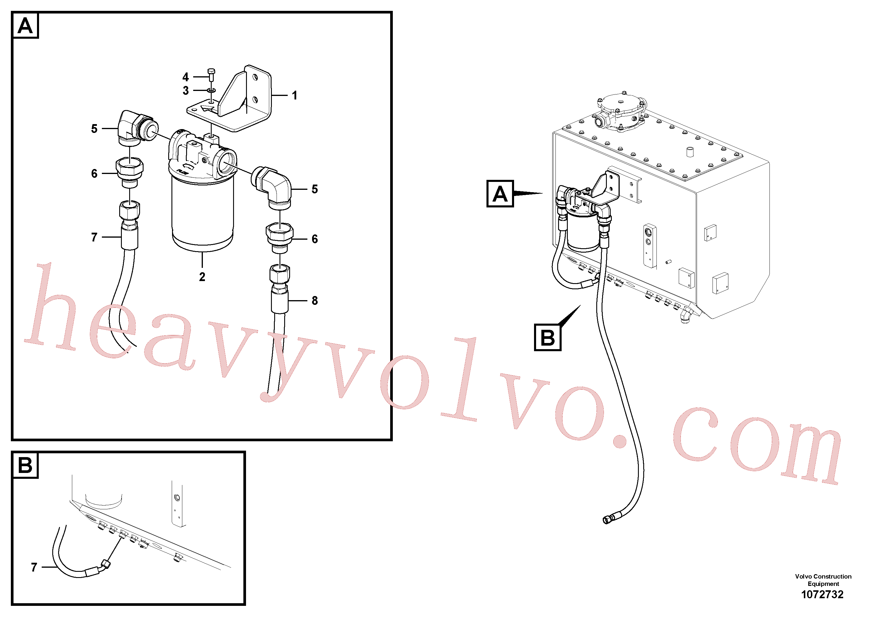 China Made VOE935276 Elbow nipple parts for Volvo Excavator
