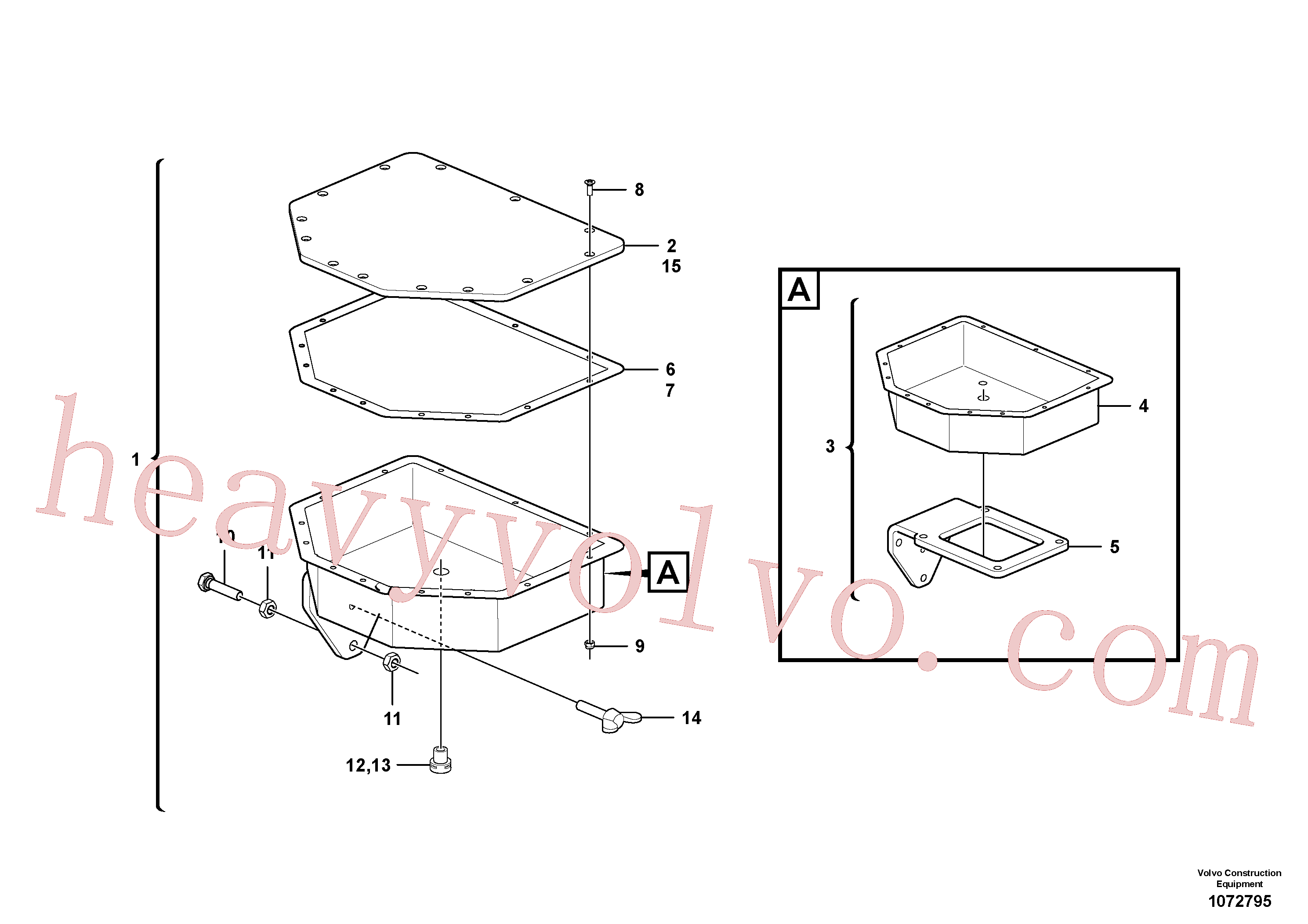 RM96752506 Hexagon nut for Volvo Excavator spare
