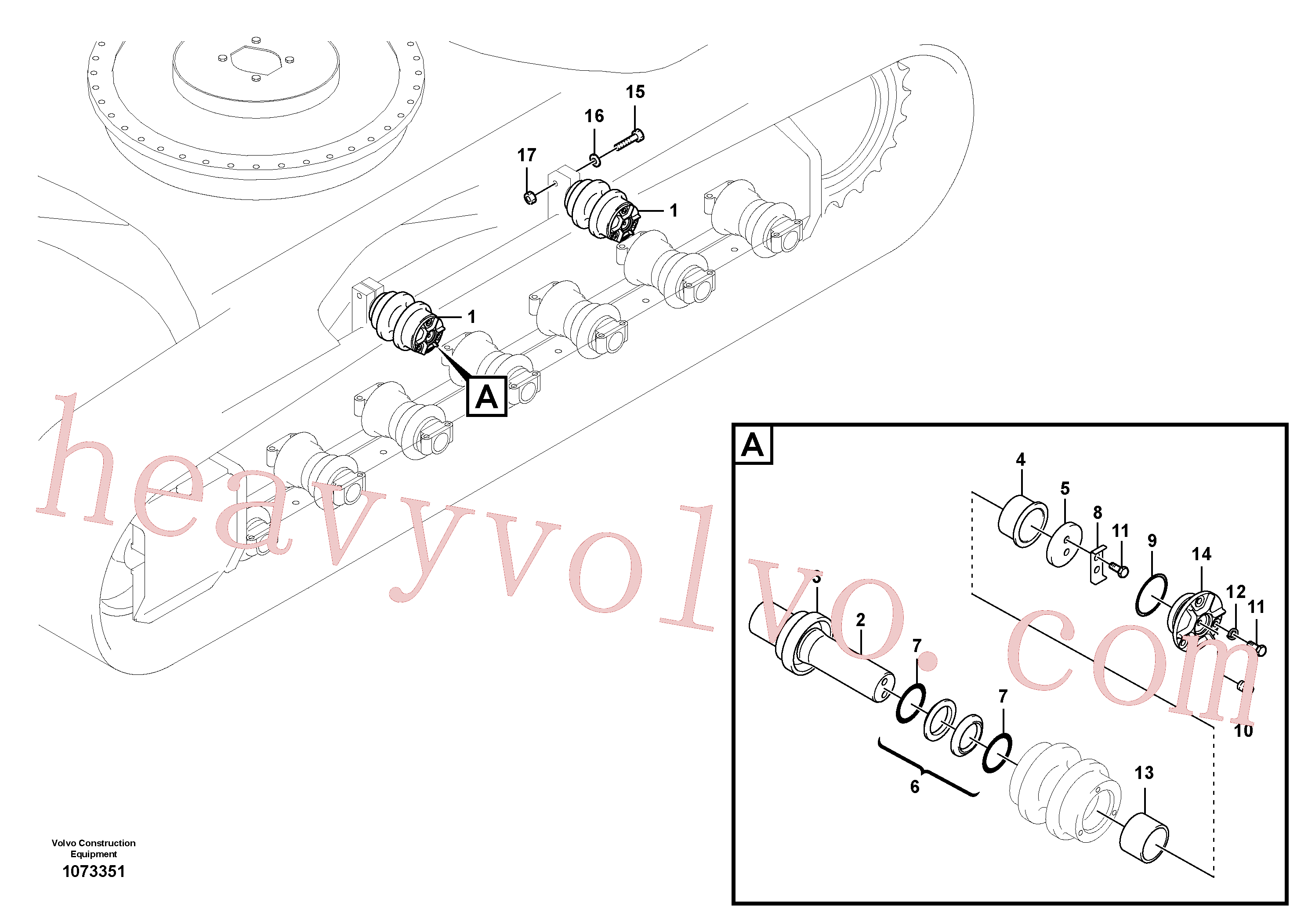 SA9011-22423 Hexagon screw for Volvo Excavator Parts