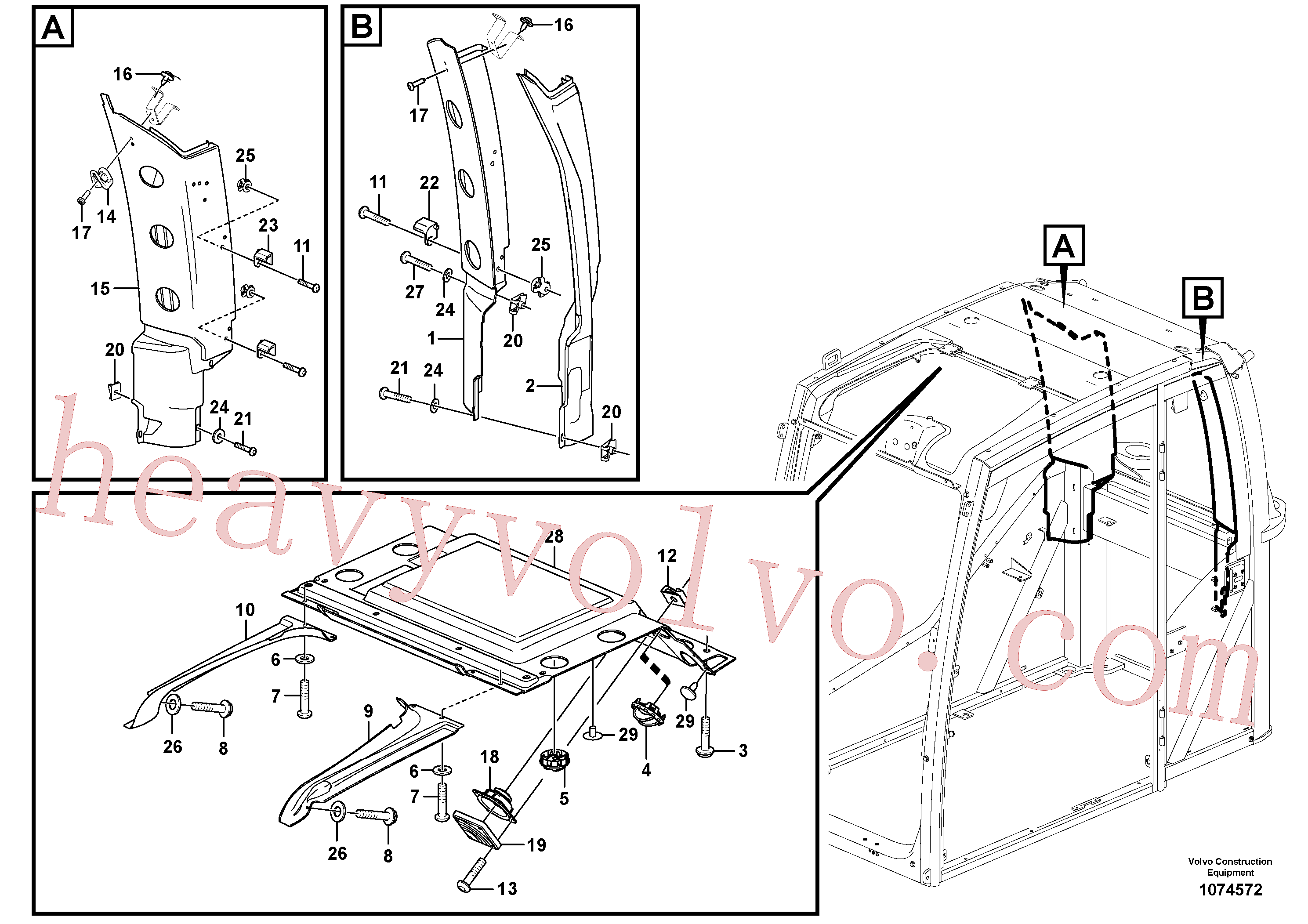 Volvo excavator part VOE969423 Six point socket screw for sale
