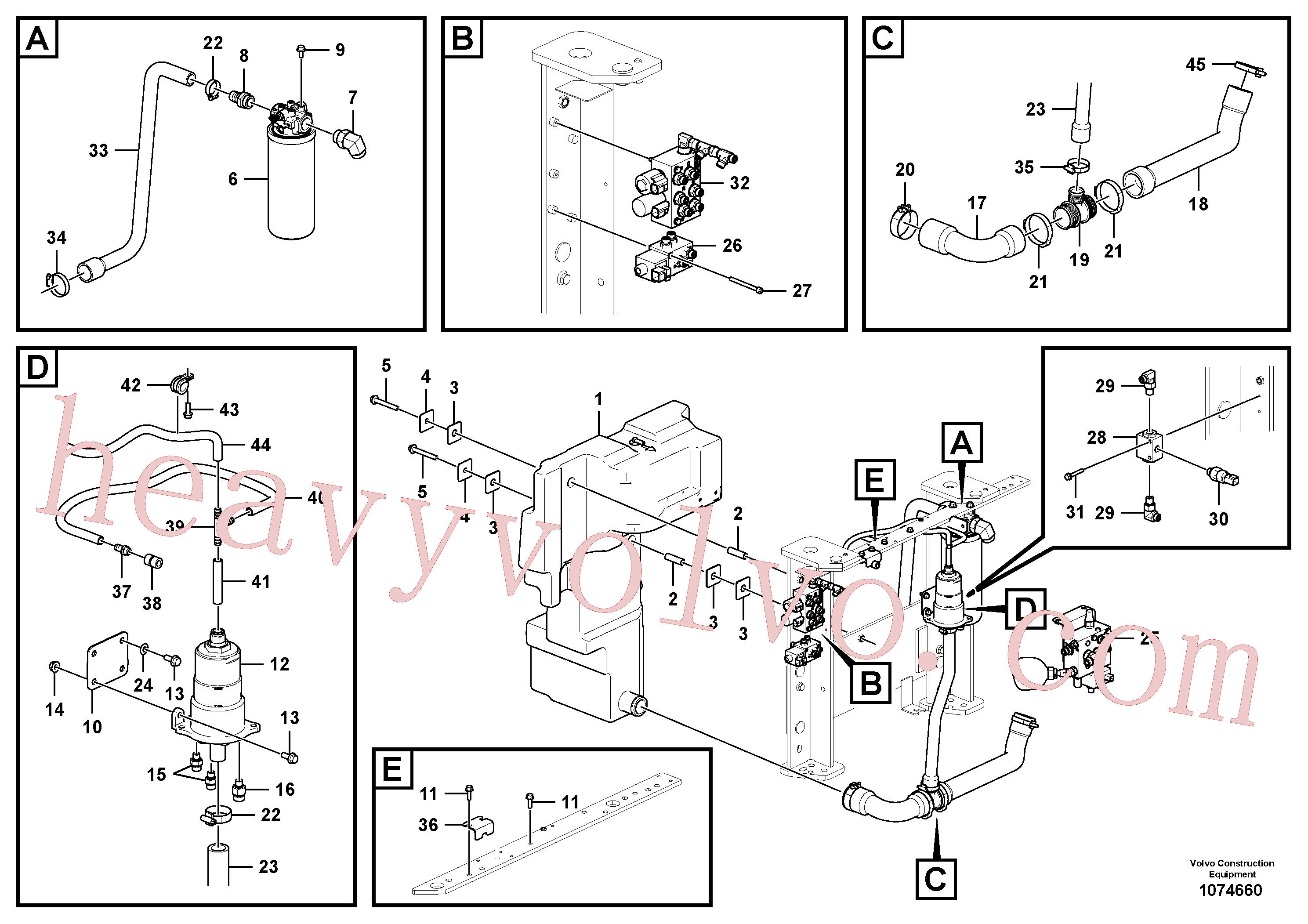 Wholesale VOE15672965 Hose clamp for Volvo Excavator