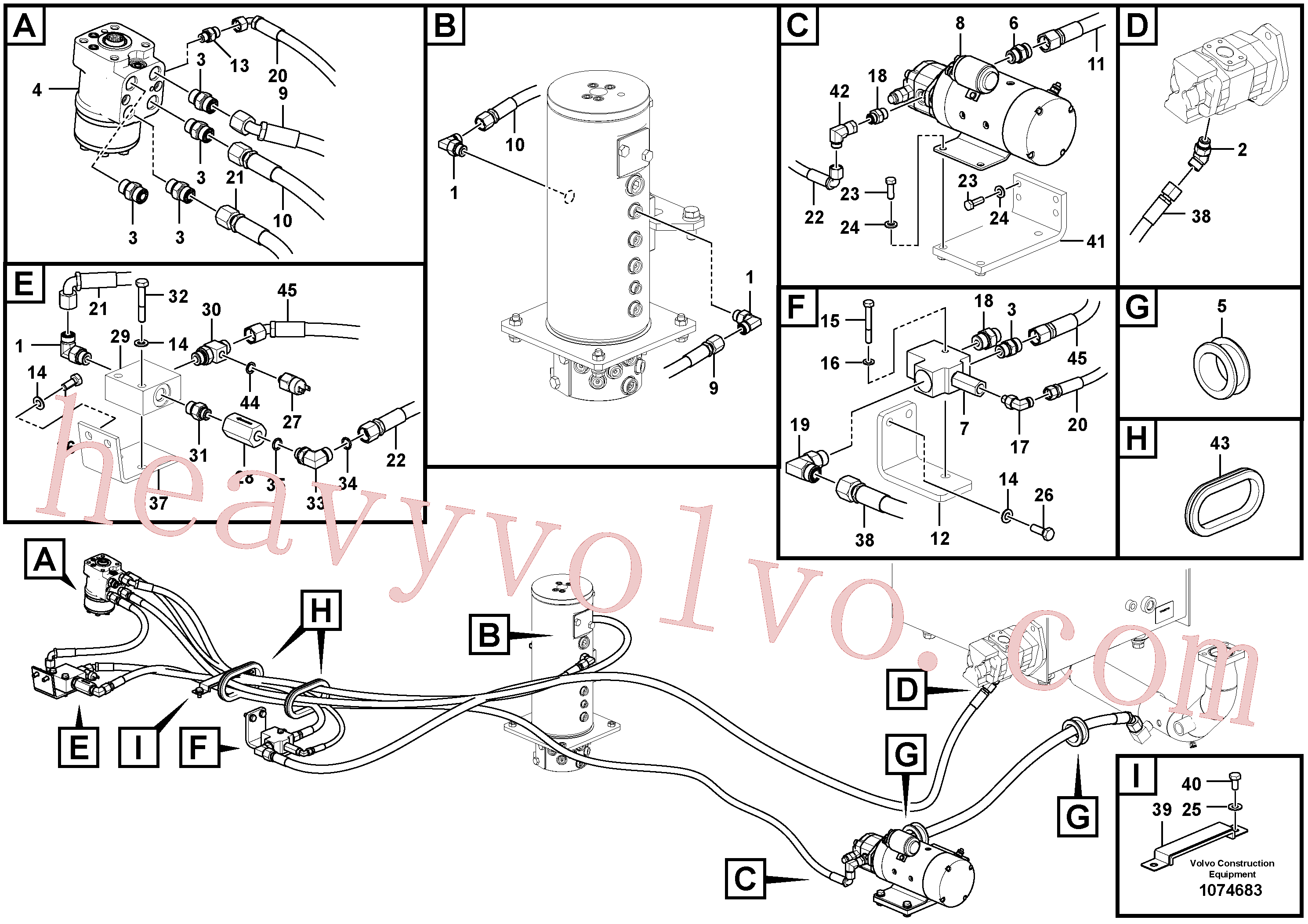 VOE14531088 Non-return valve for Volvo Excavator Parts