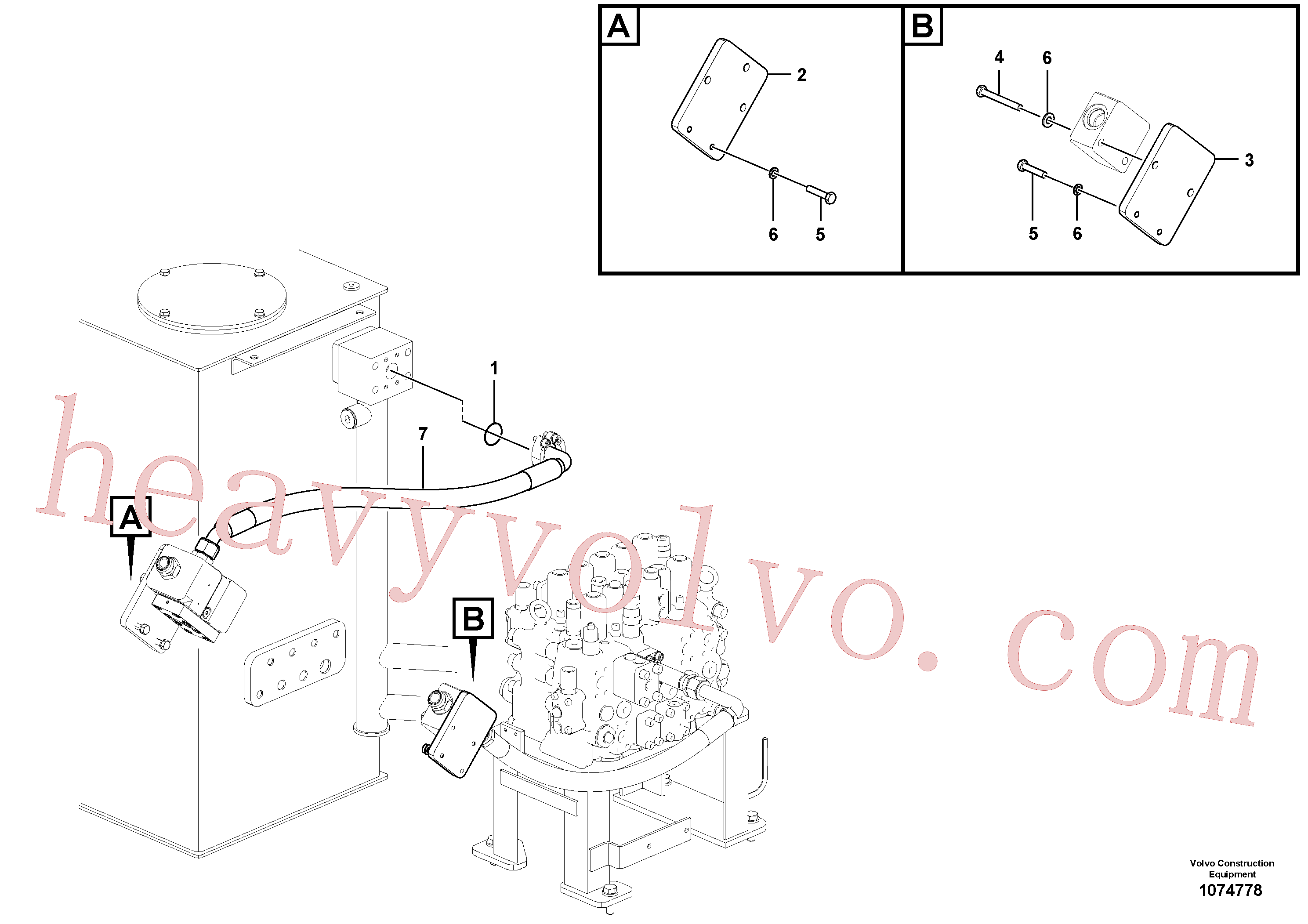 VOE14511486 Bracket for Volvo Excavator spare