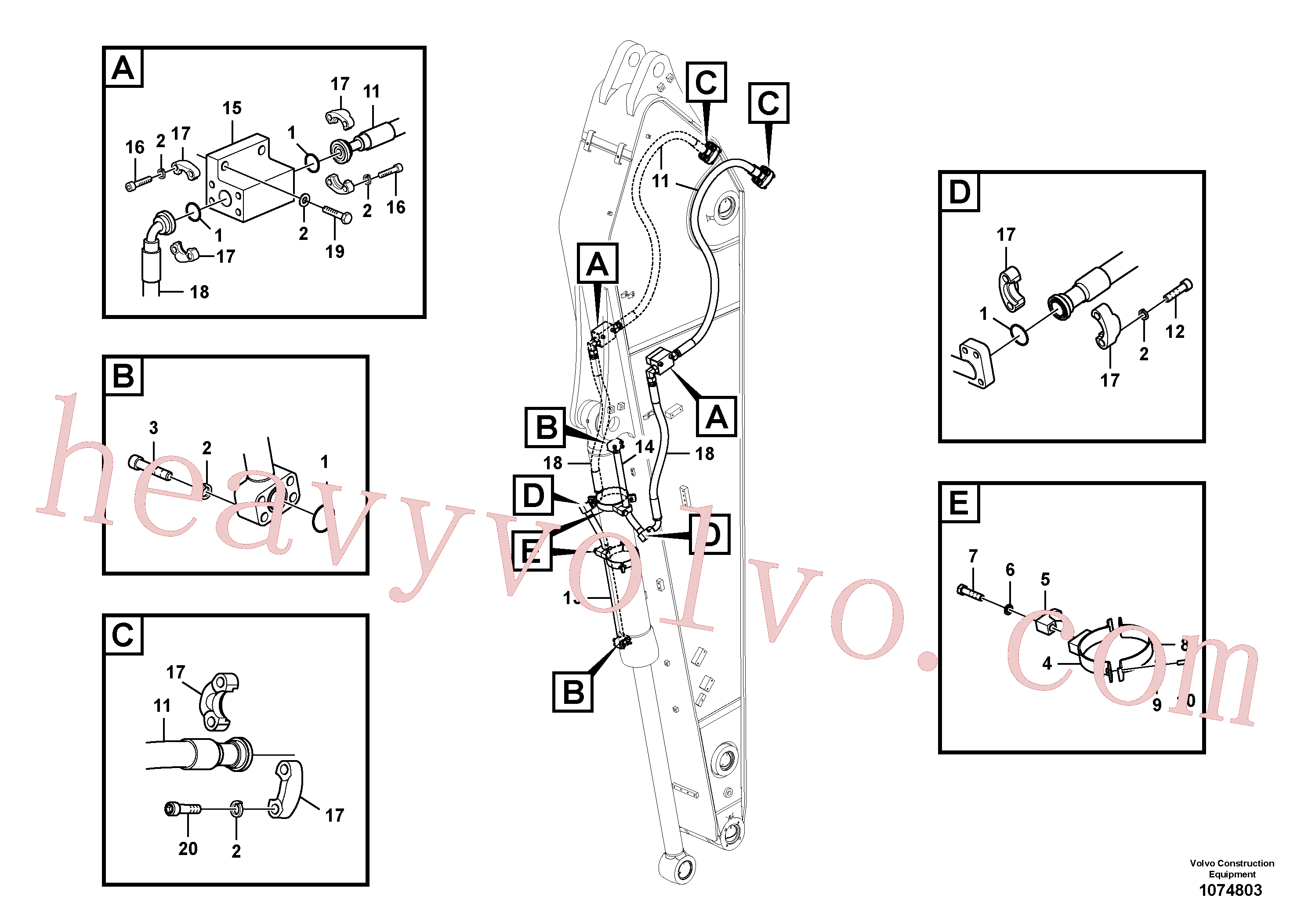 Wholesale VOE14678112 Pipe for Volvo Excavator