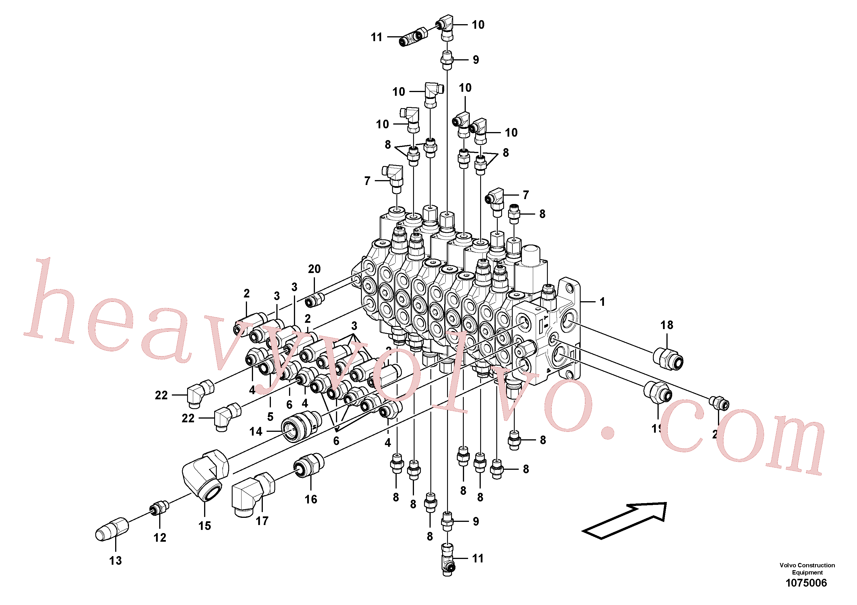China Made VOE15667246 Hydraulic valve parts for Volvo Excavator