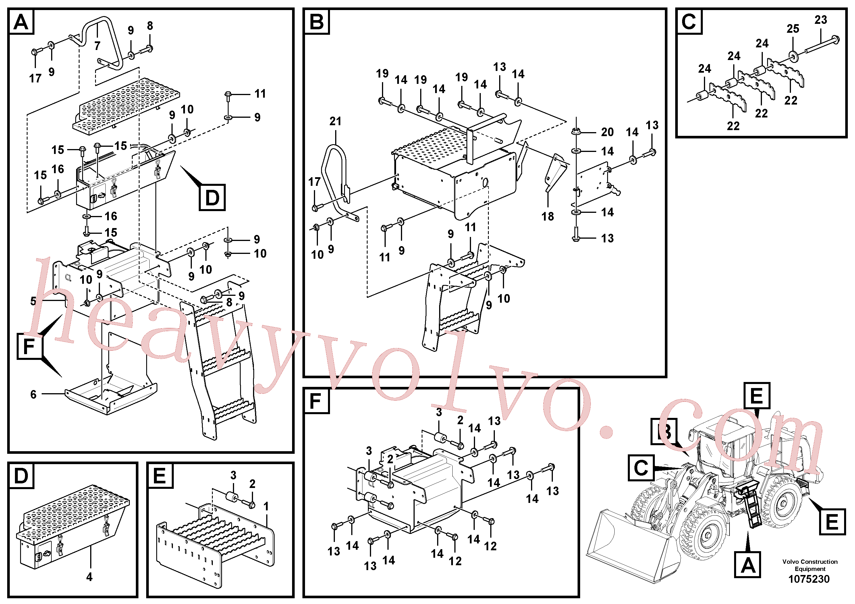 Wholesale VOE60113121 Flange screw for Volvo Excavator