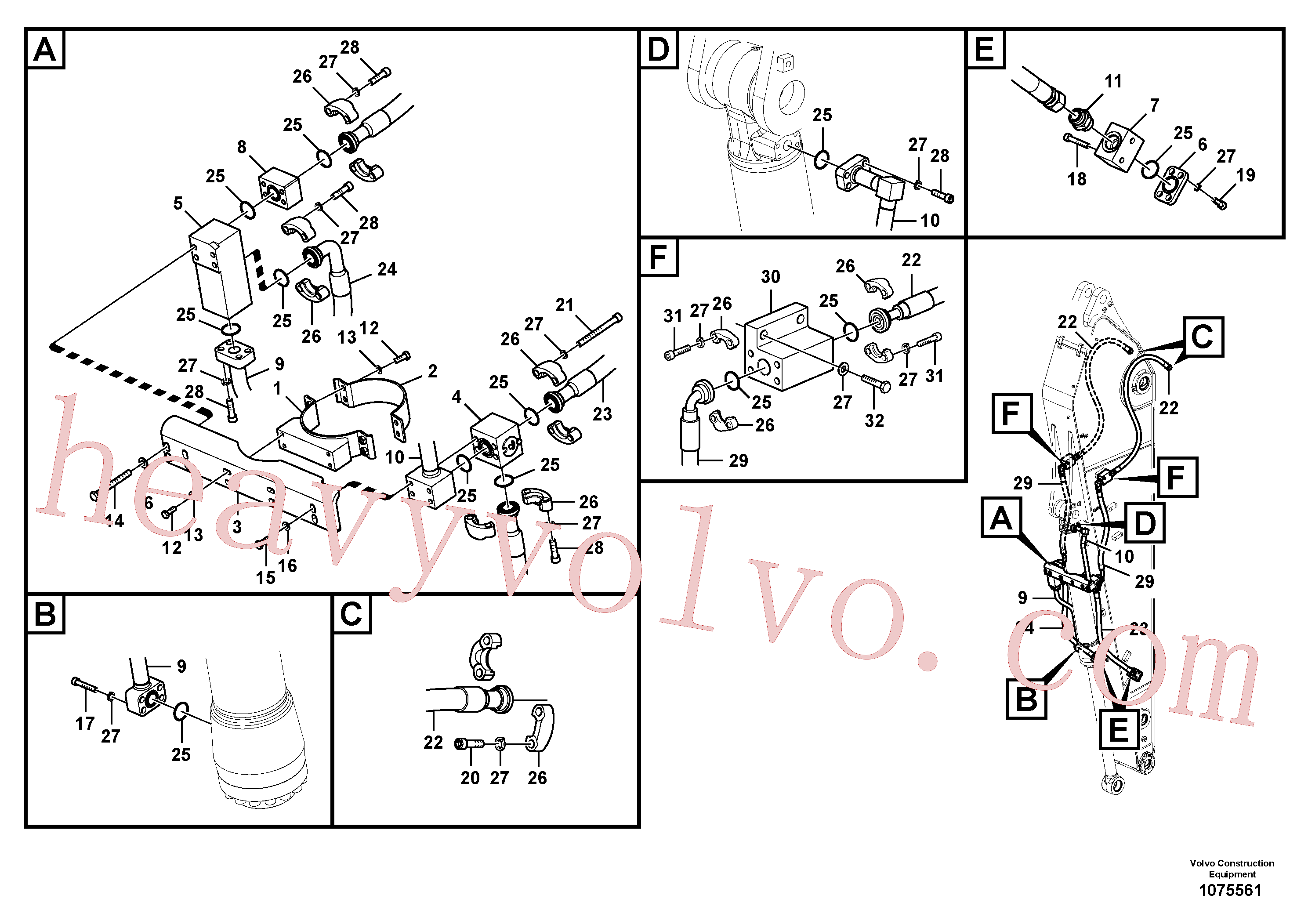 VOE14678130 Pipe for Volvo Excavator spare
