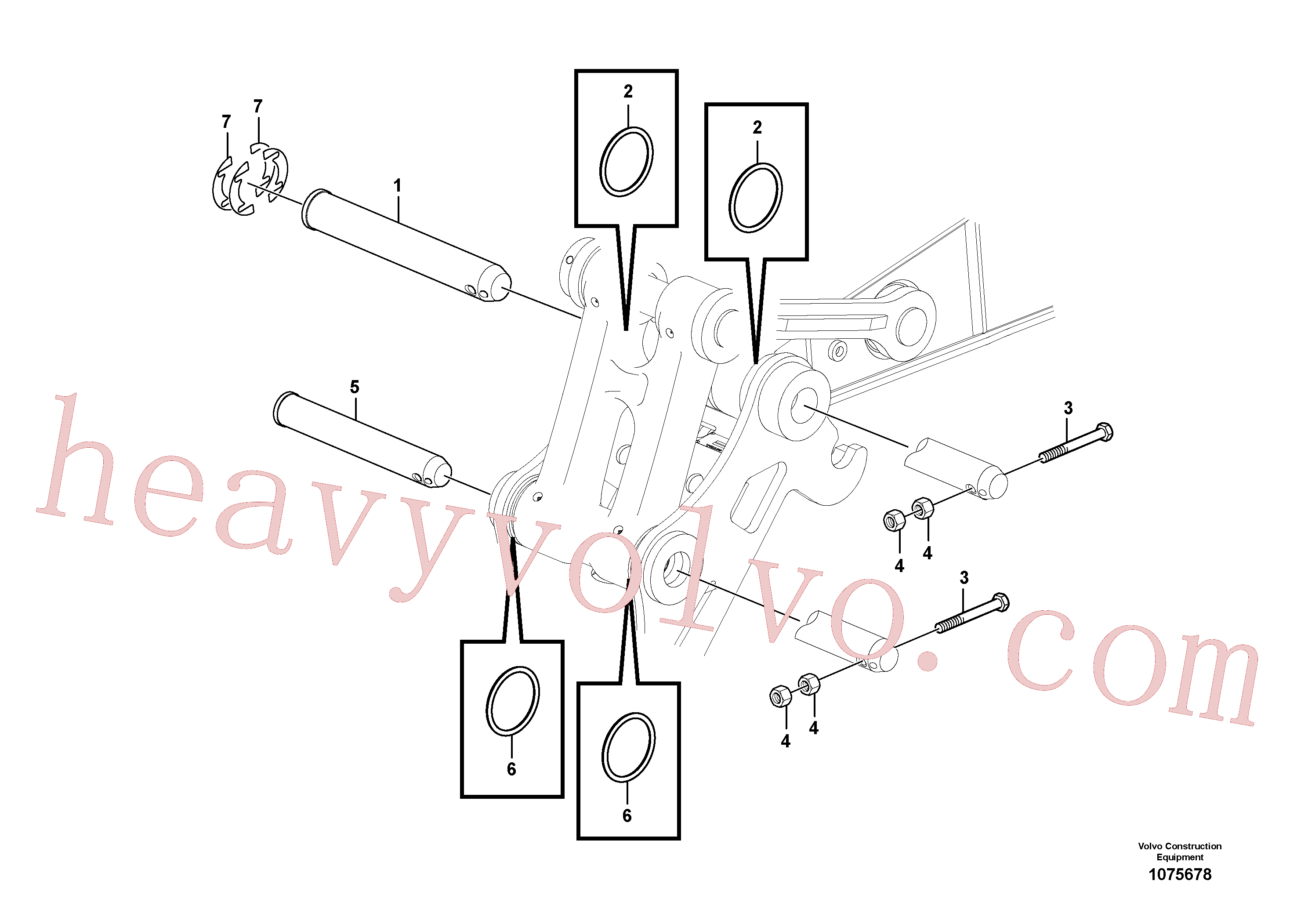 SA1172-01941 Pin for Volvo Excavator spare