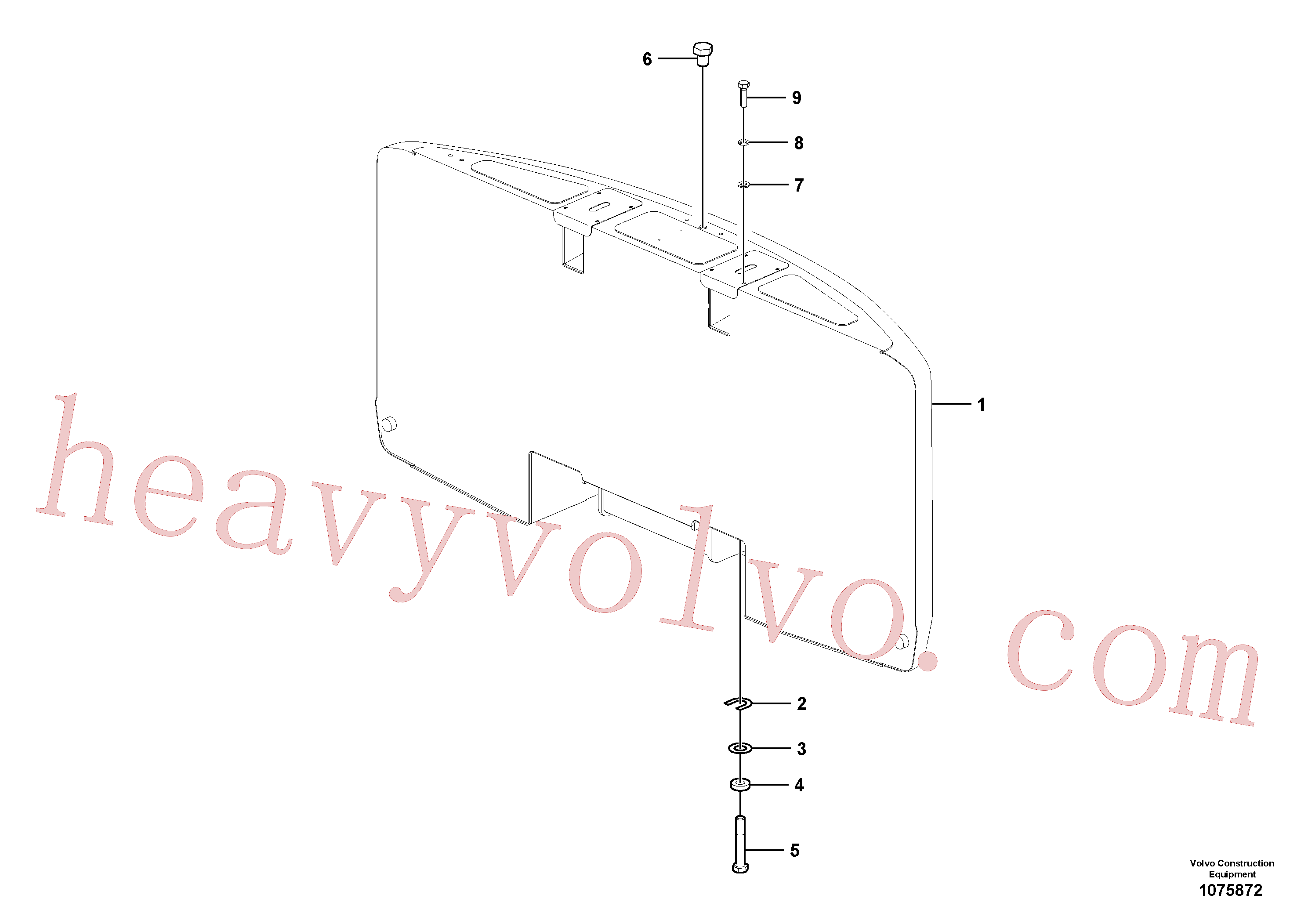 VOE60110019 Hexagon screw for Volvo Excavator spare