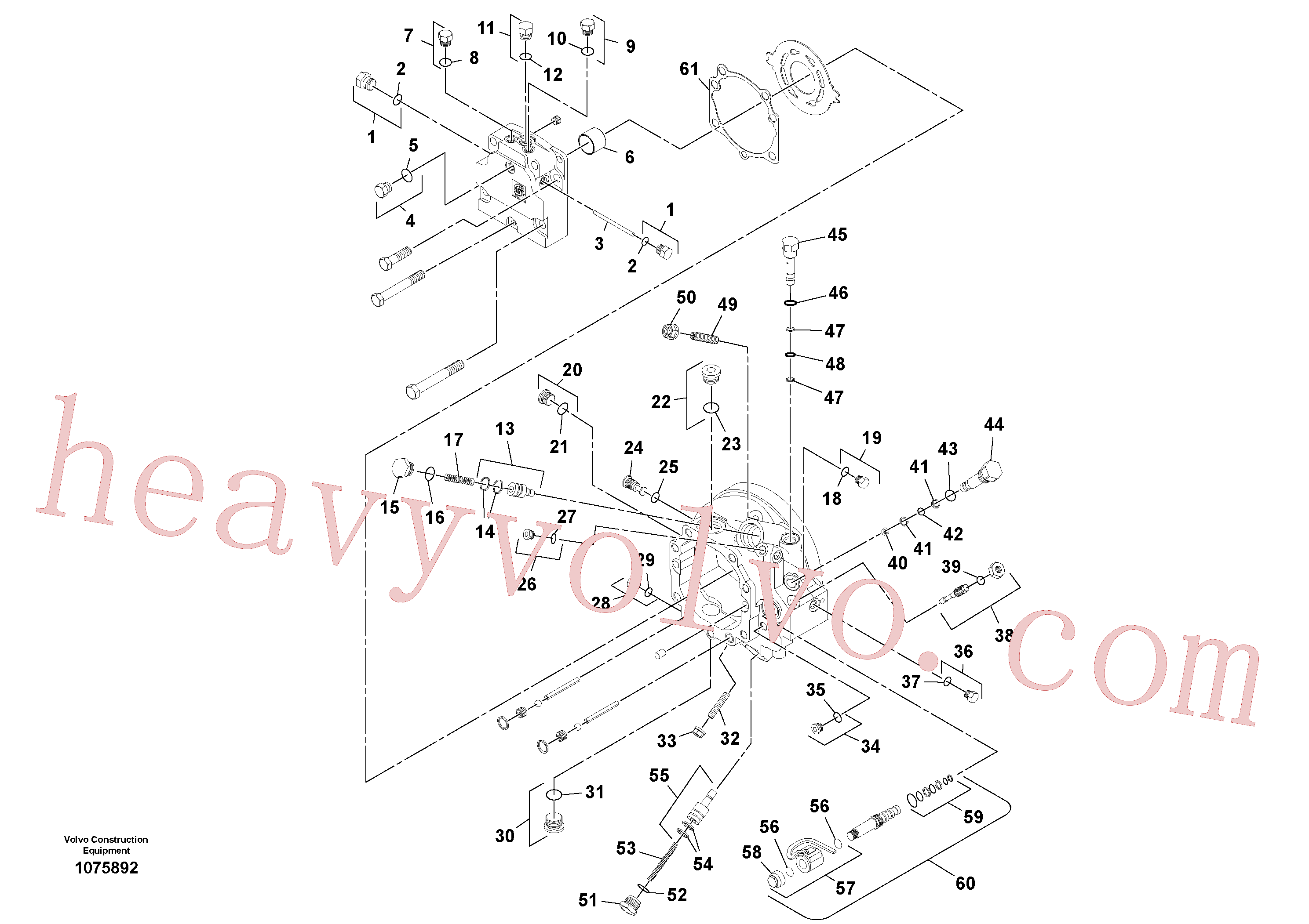 Volvo excavator part RM59369603 Bearing for sale
