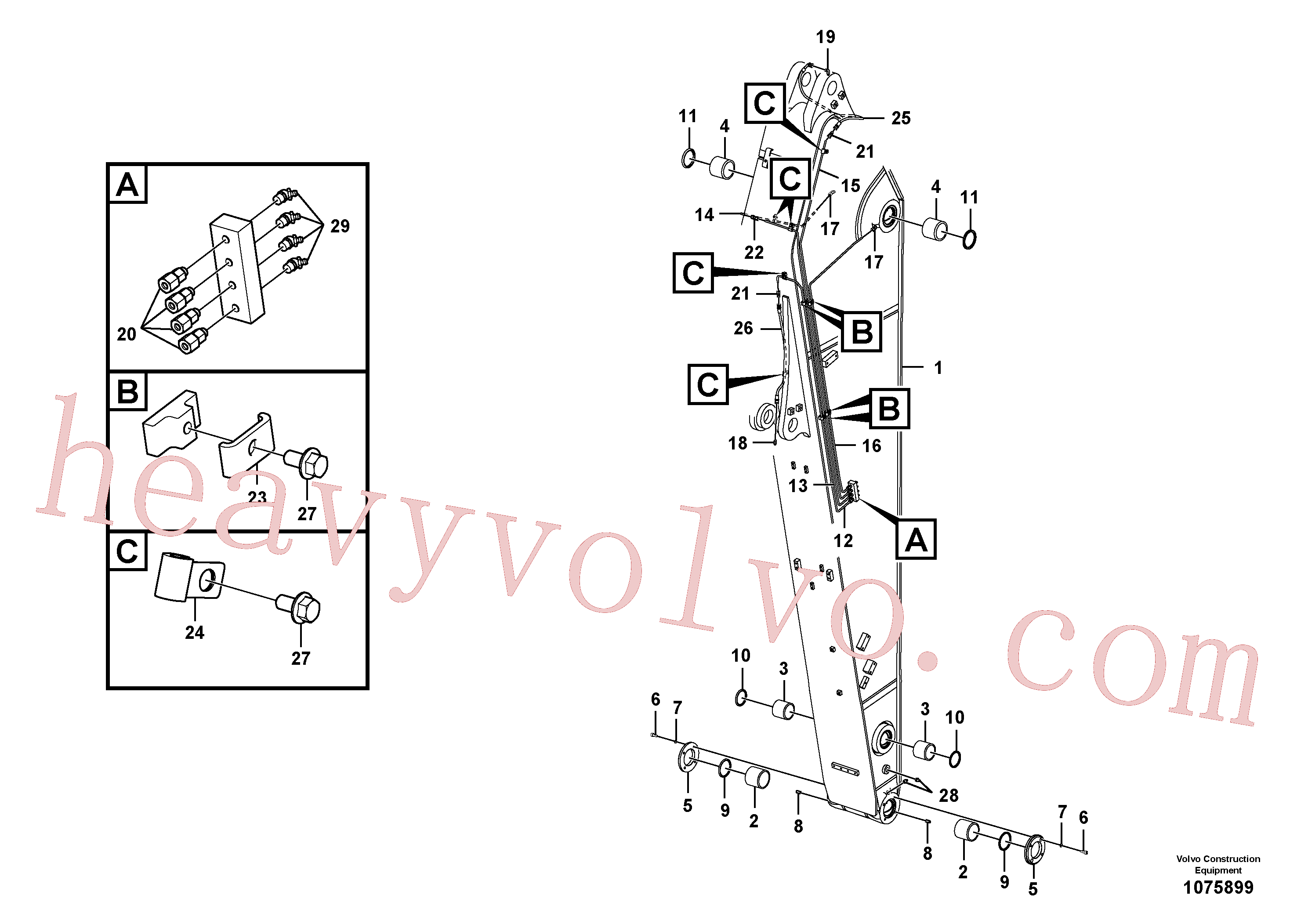 VOE14550824 Nipple for Volvo Excavator spare