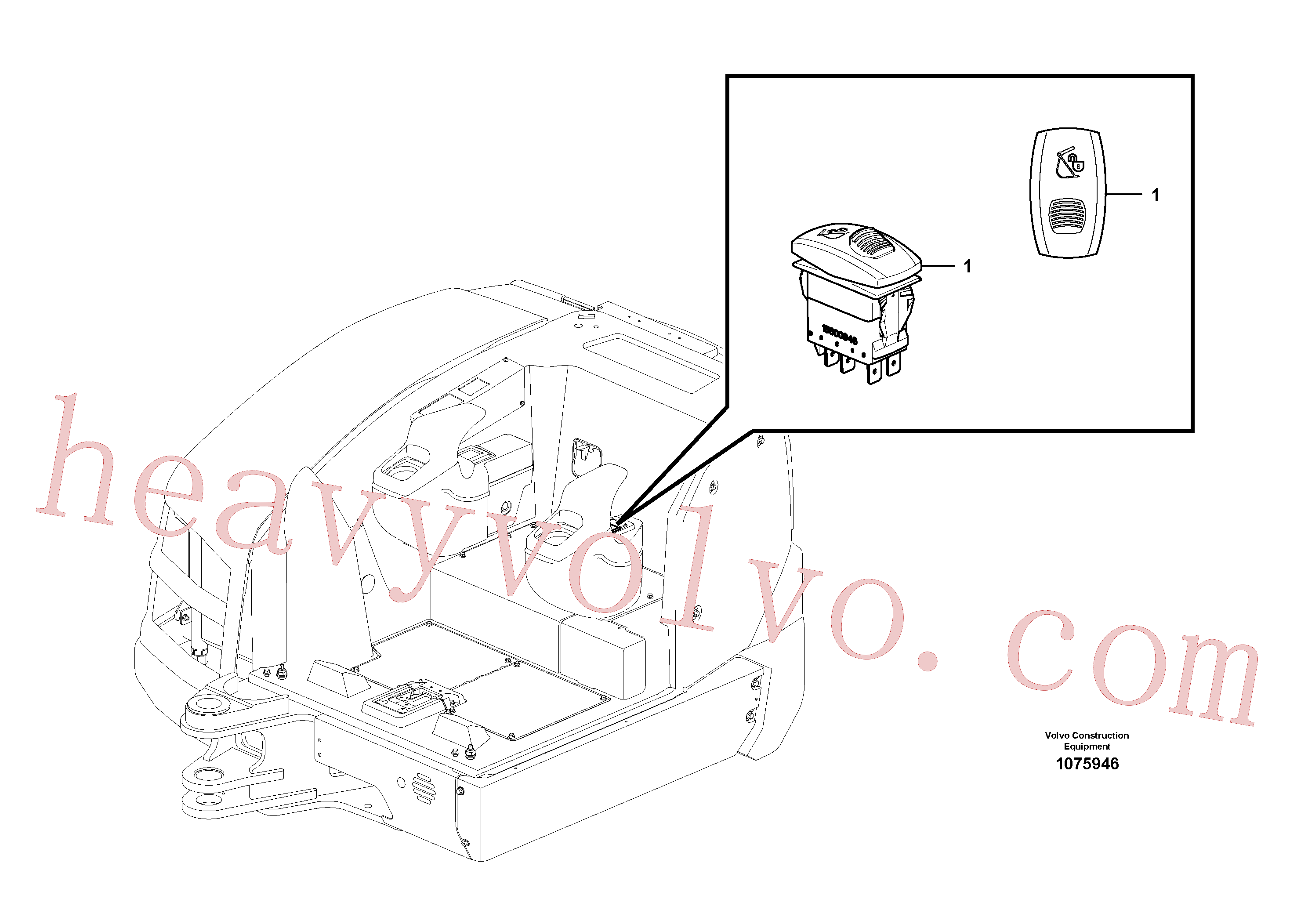 Wholesale VOE15600946 Contact button for Volvo Excavator
