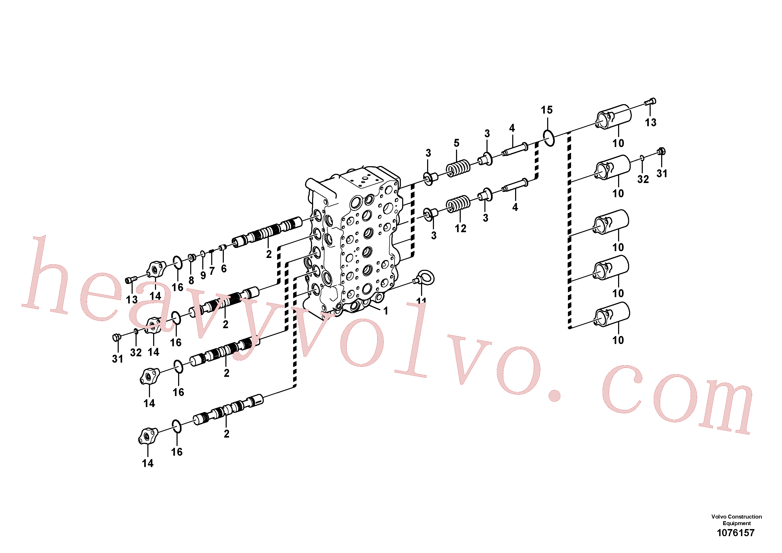 VOE14680350 Control valve for Volvo Excavator spare
