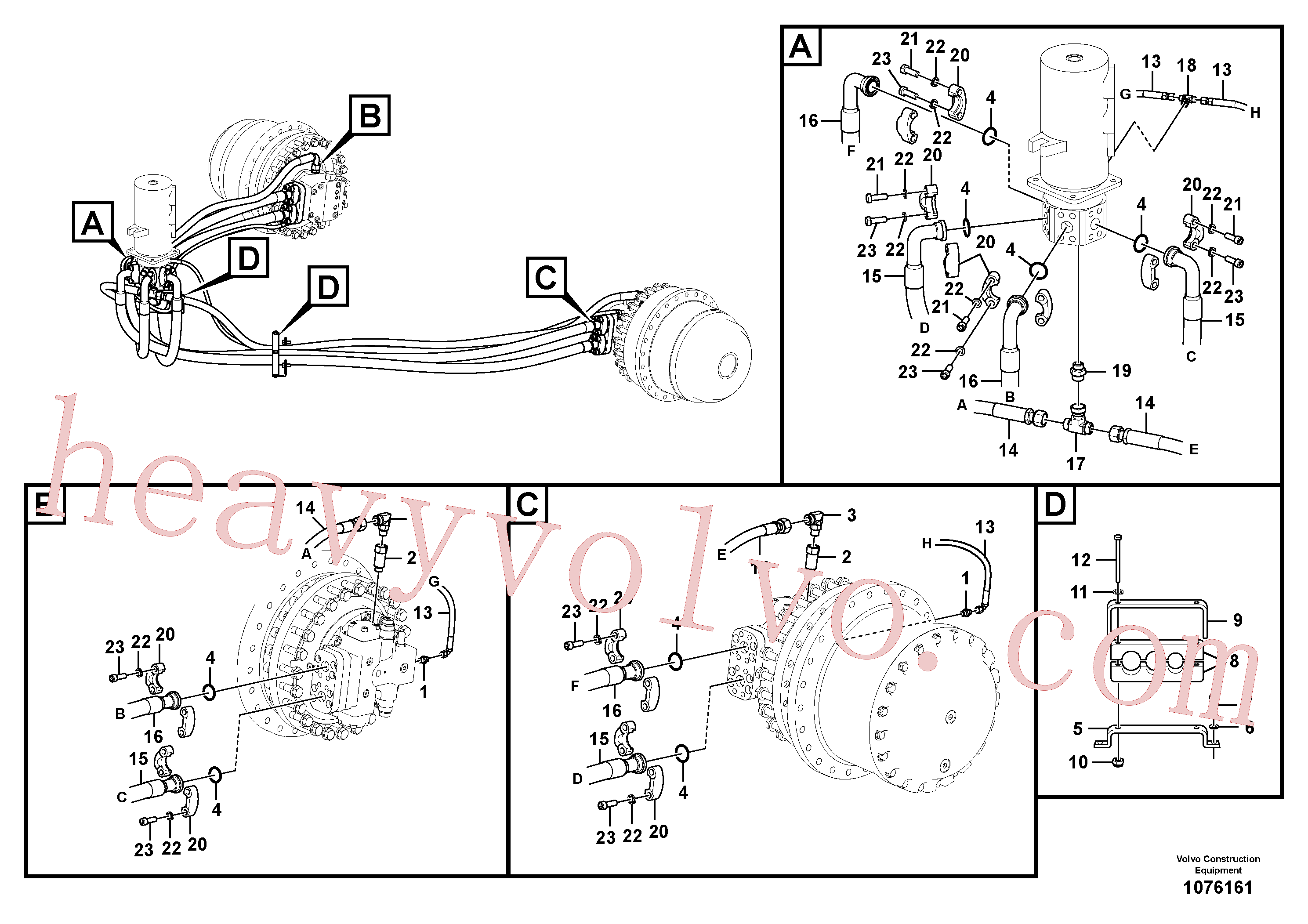 VOE993031 Hexagon screw for Volvo Excavator Parts