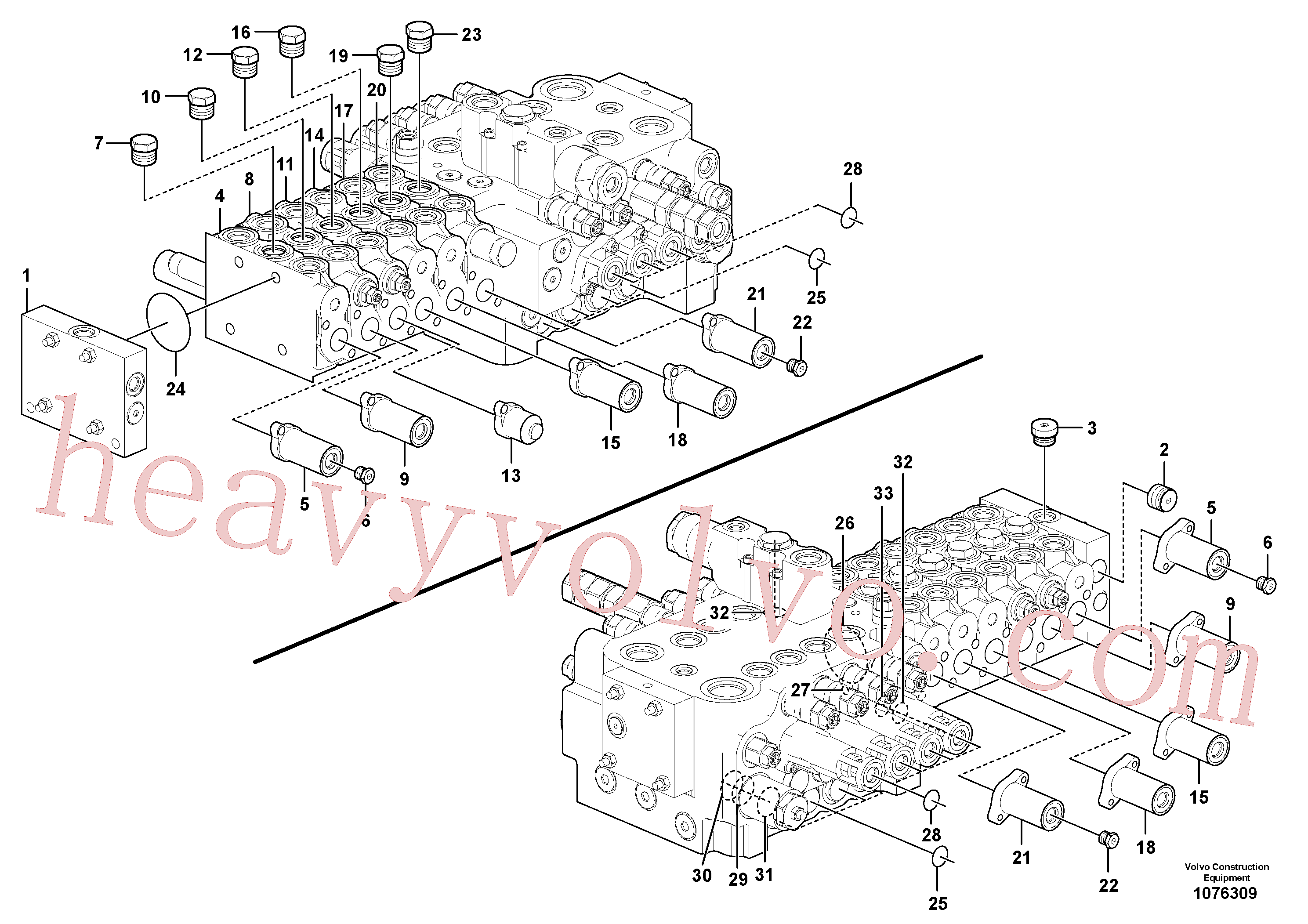 VOE14667610 Plug for Volvo Excavator Parts