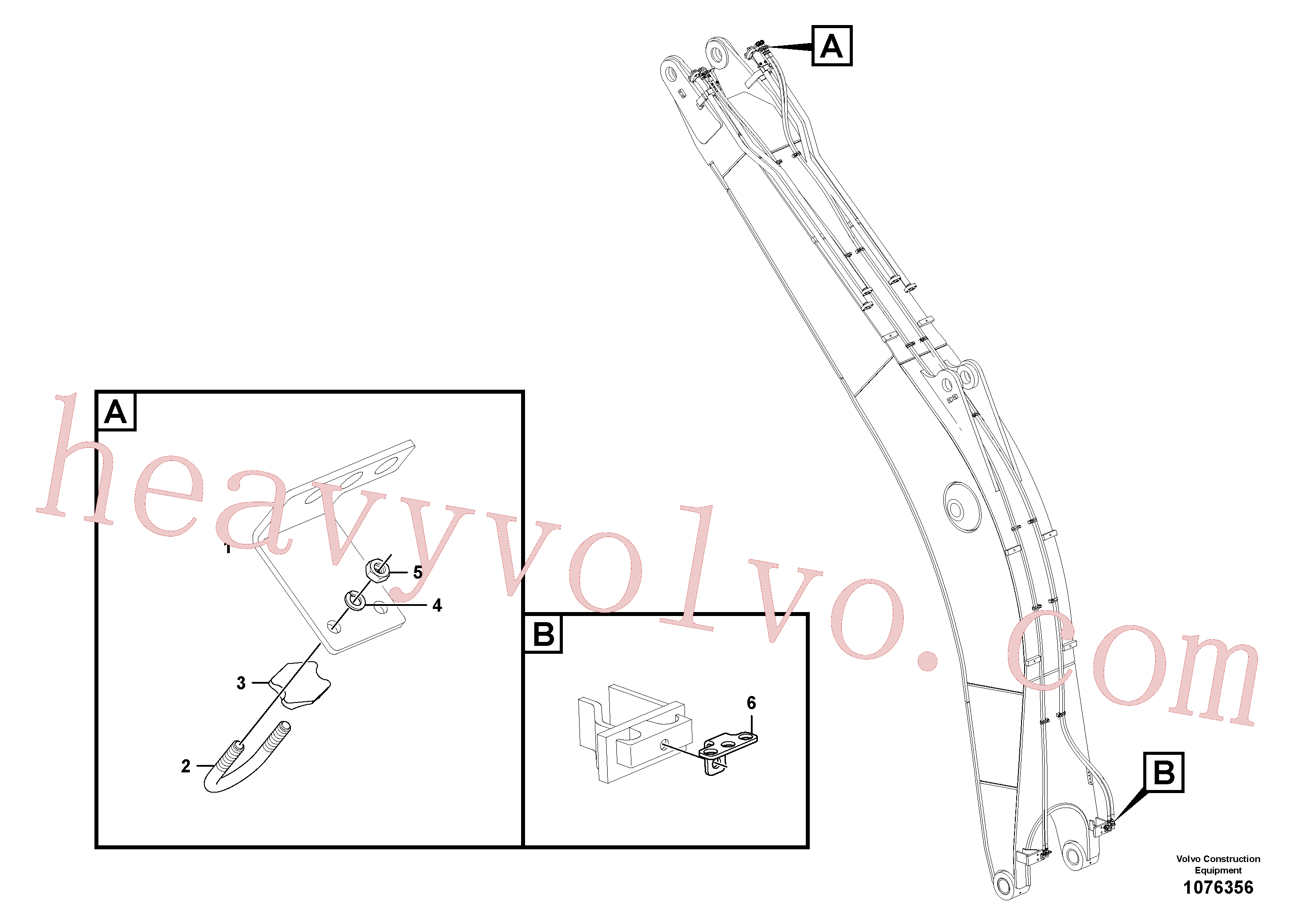VOE14880632 U-bolt for Volvo Excavator Parts