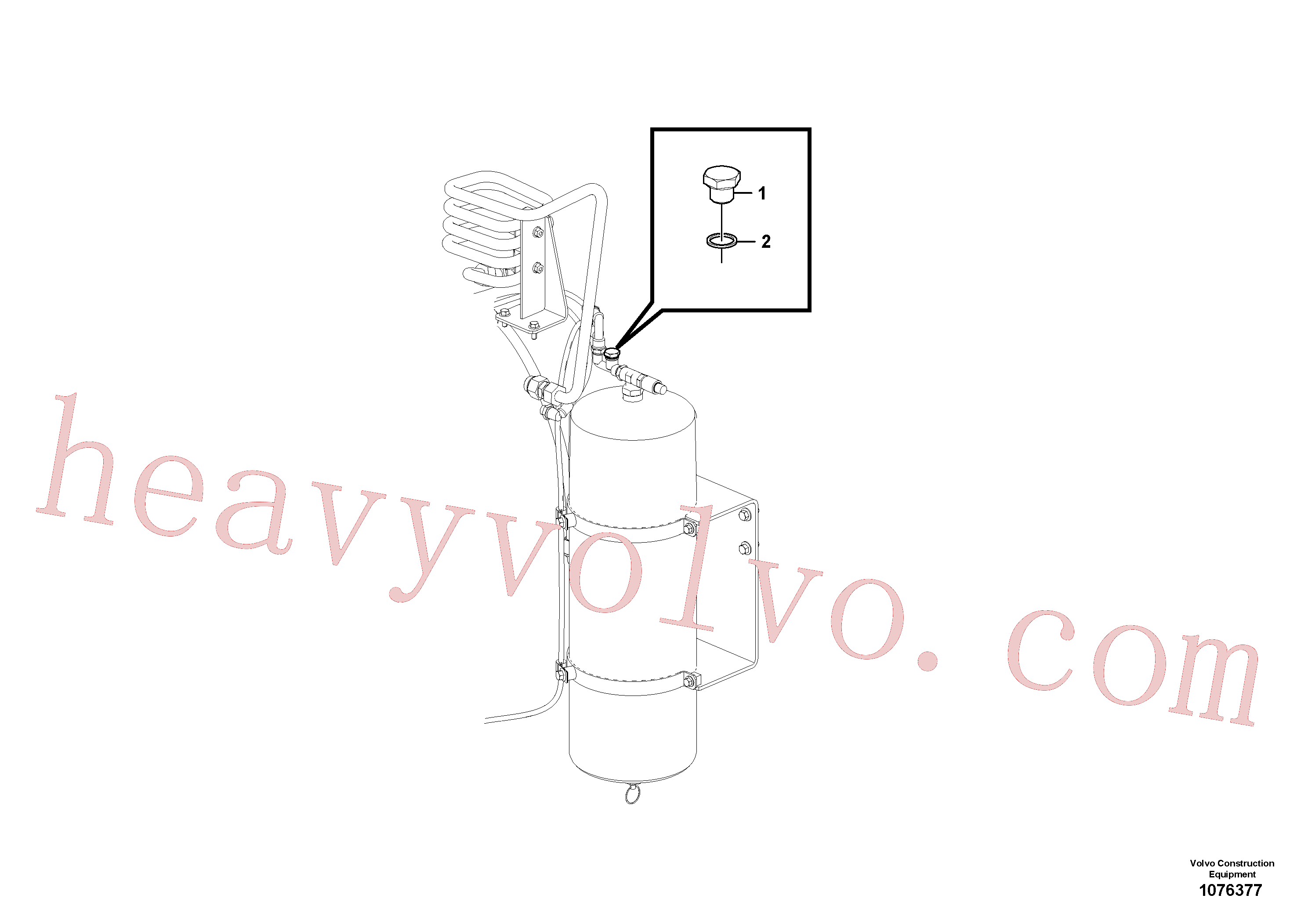 VOE14663646 Nipple for Volvo Excavator spare