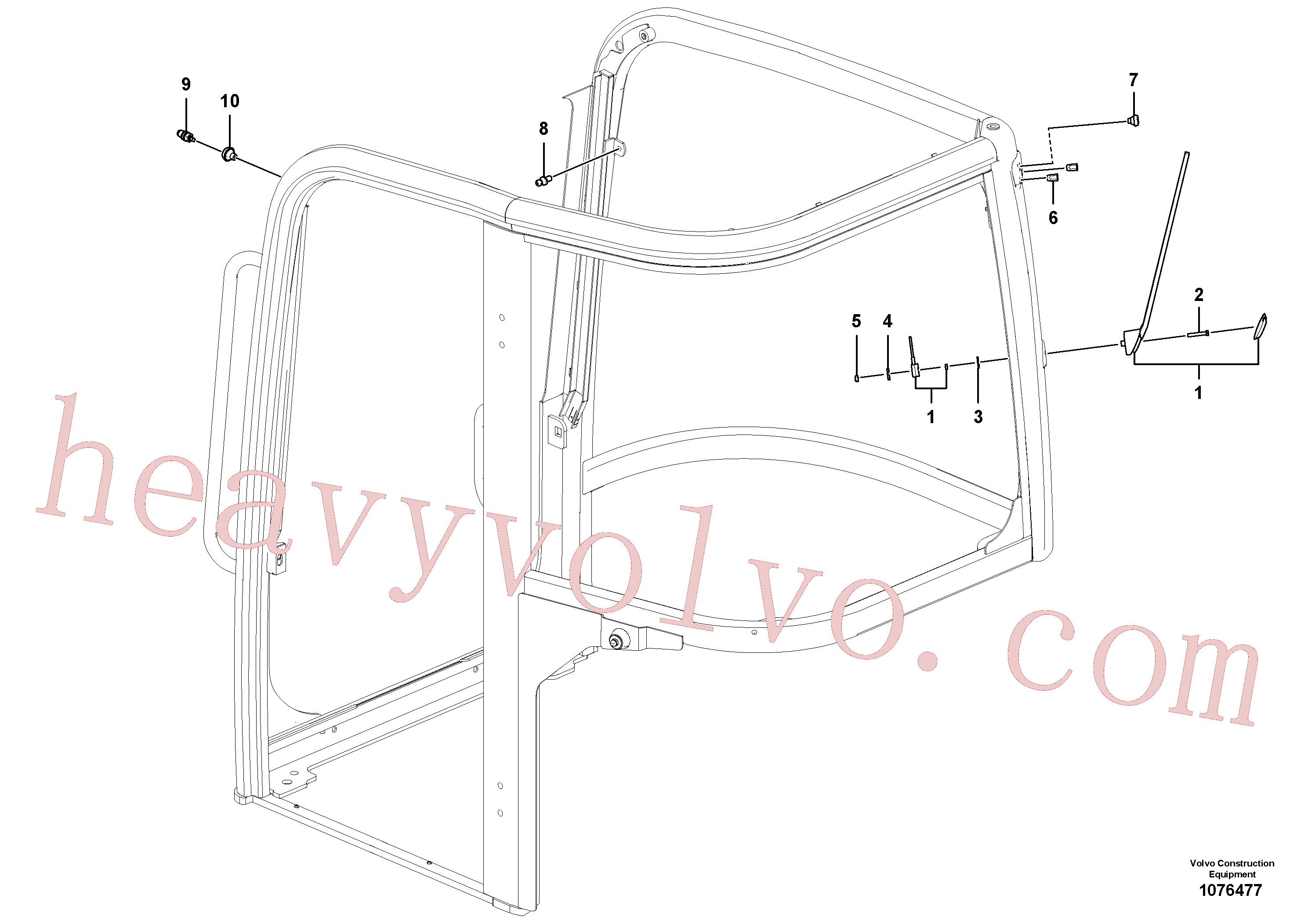 Volvo excavator part PJ4470017 Lock Washer for sale