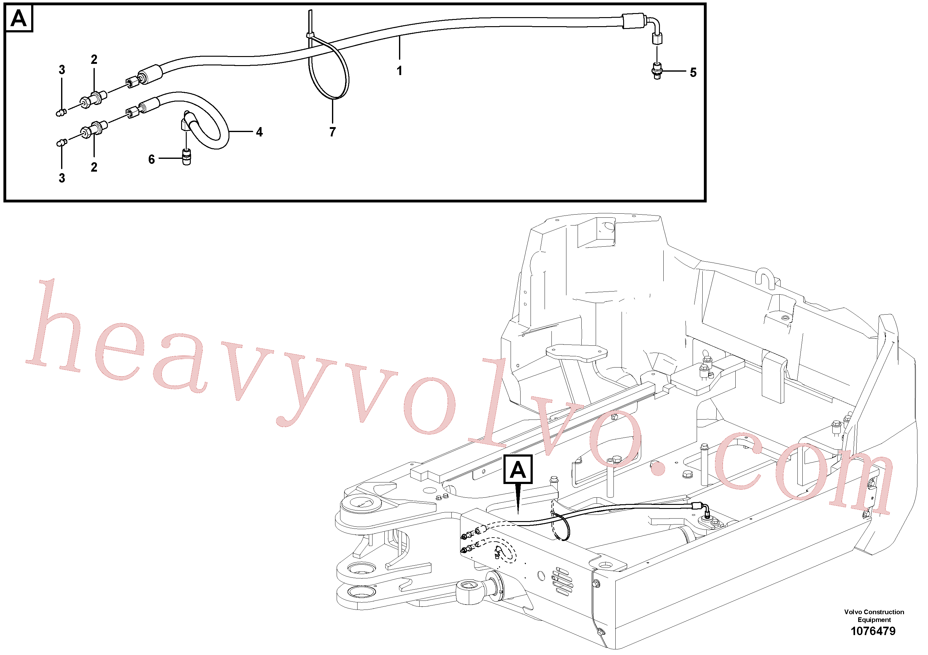 VOE11802392 Nipple for Volvo Excavator Parts
