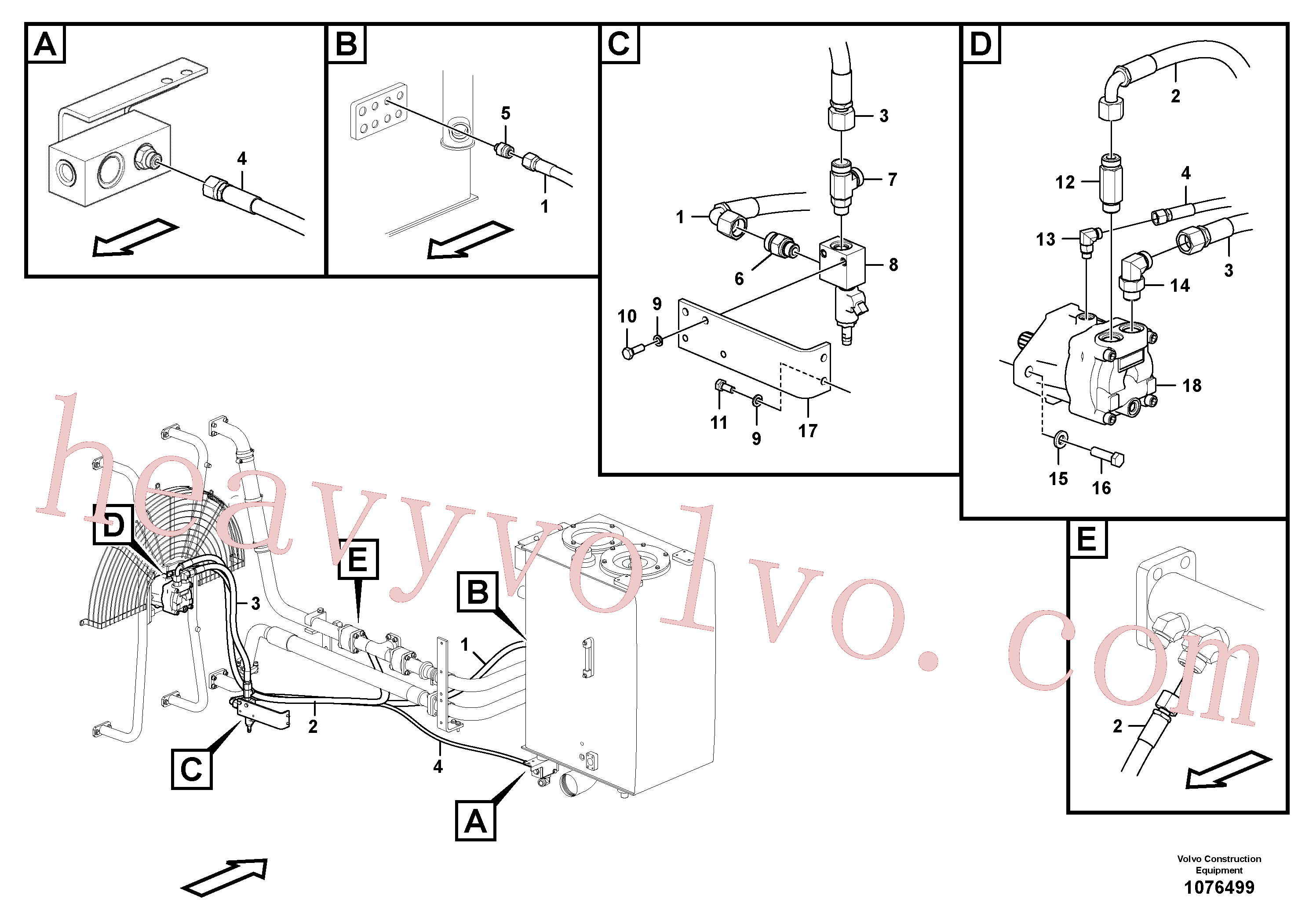 China Made VOE992578 Hexagon screw parts for Volvo Excavator