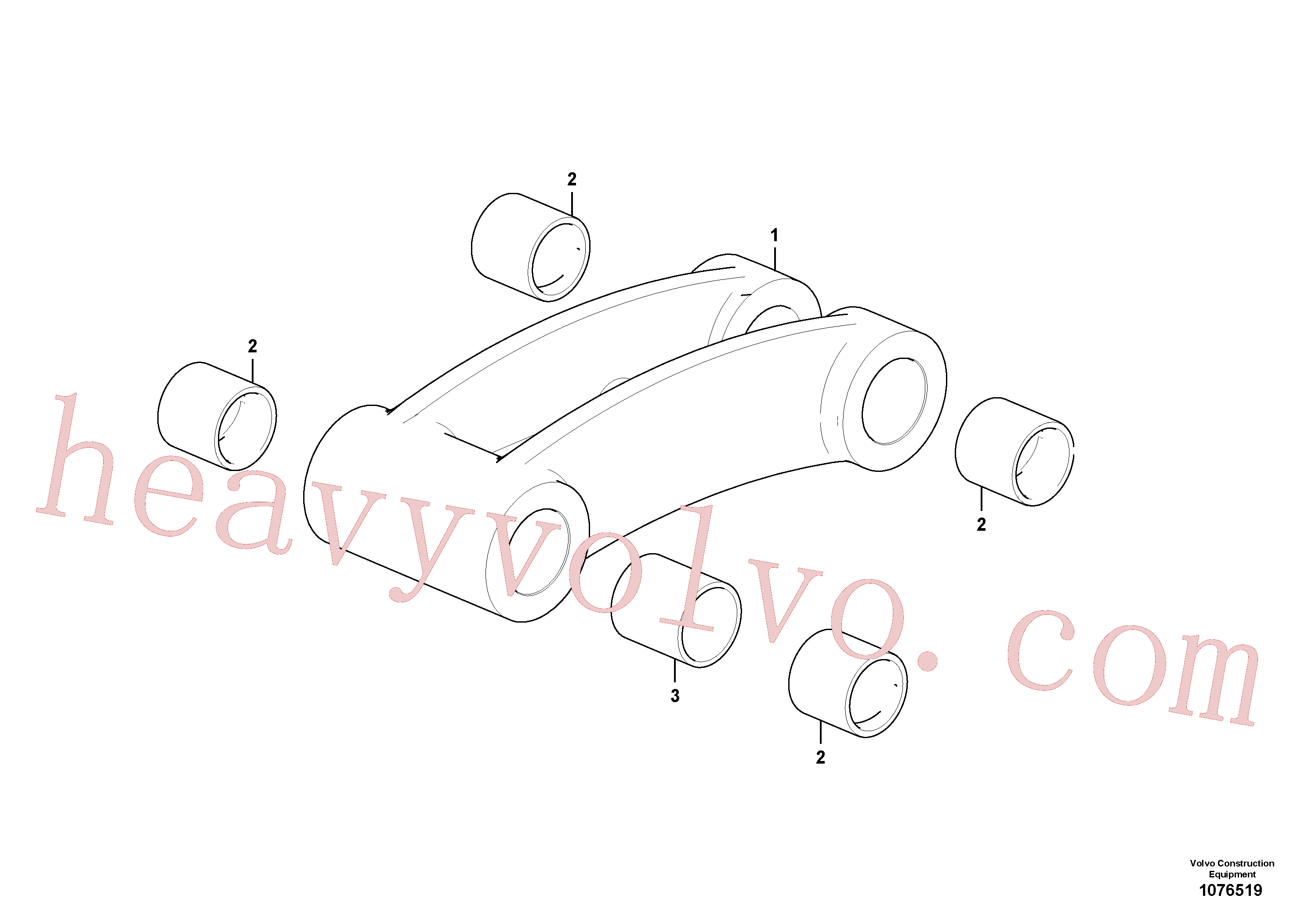 Volvo excavator part VOE11805927 Connecting rod for sale