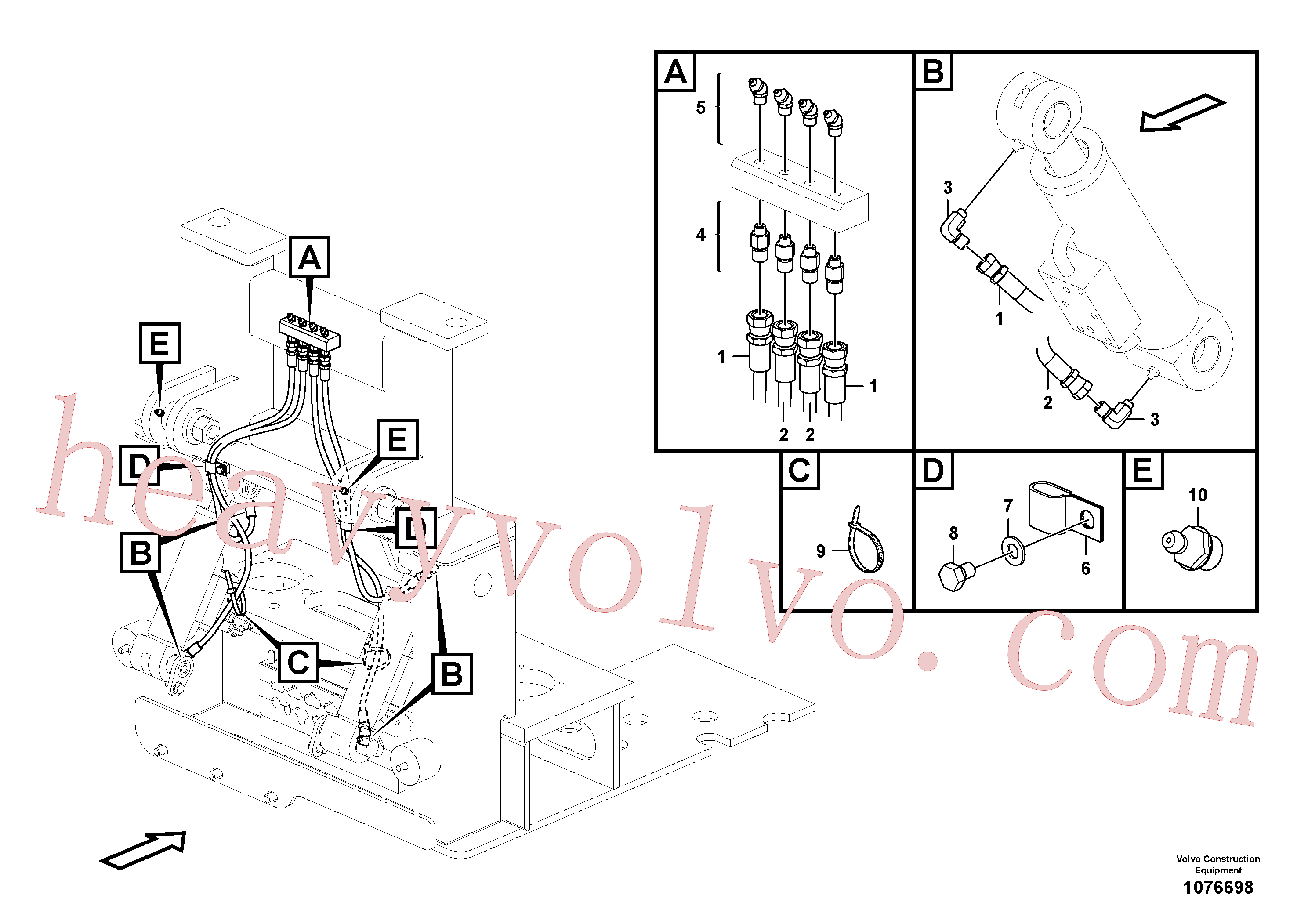 Wholesale SA9316-11002 Insulating clip for Volvo Excavator