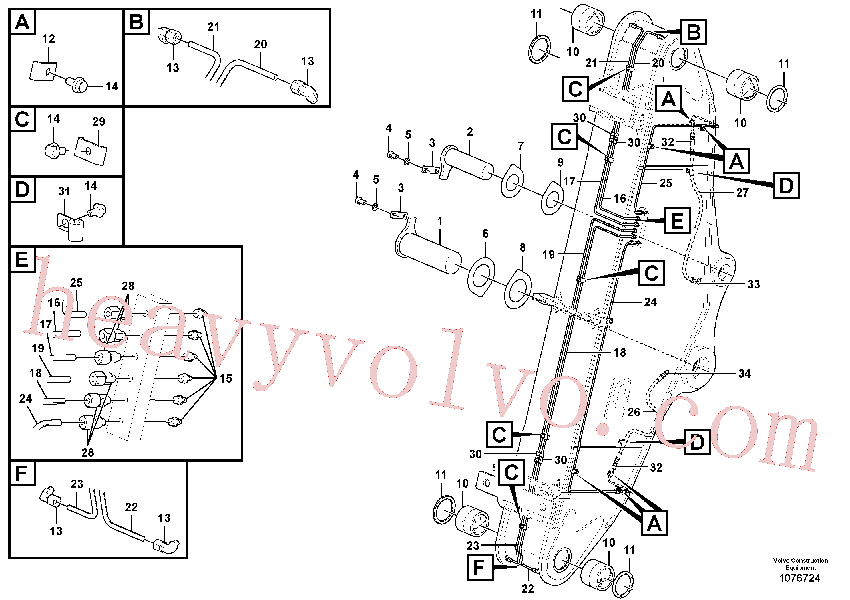 Wholesale VOE14541661 Pin for Volvo Excavator