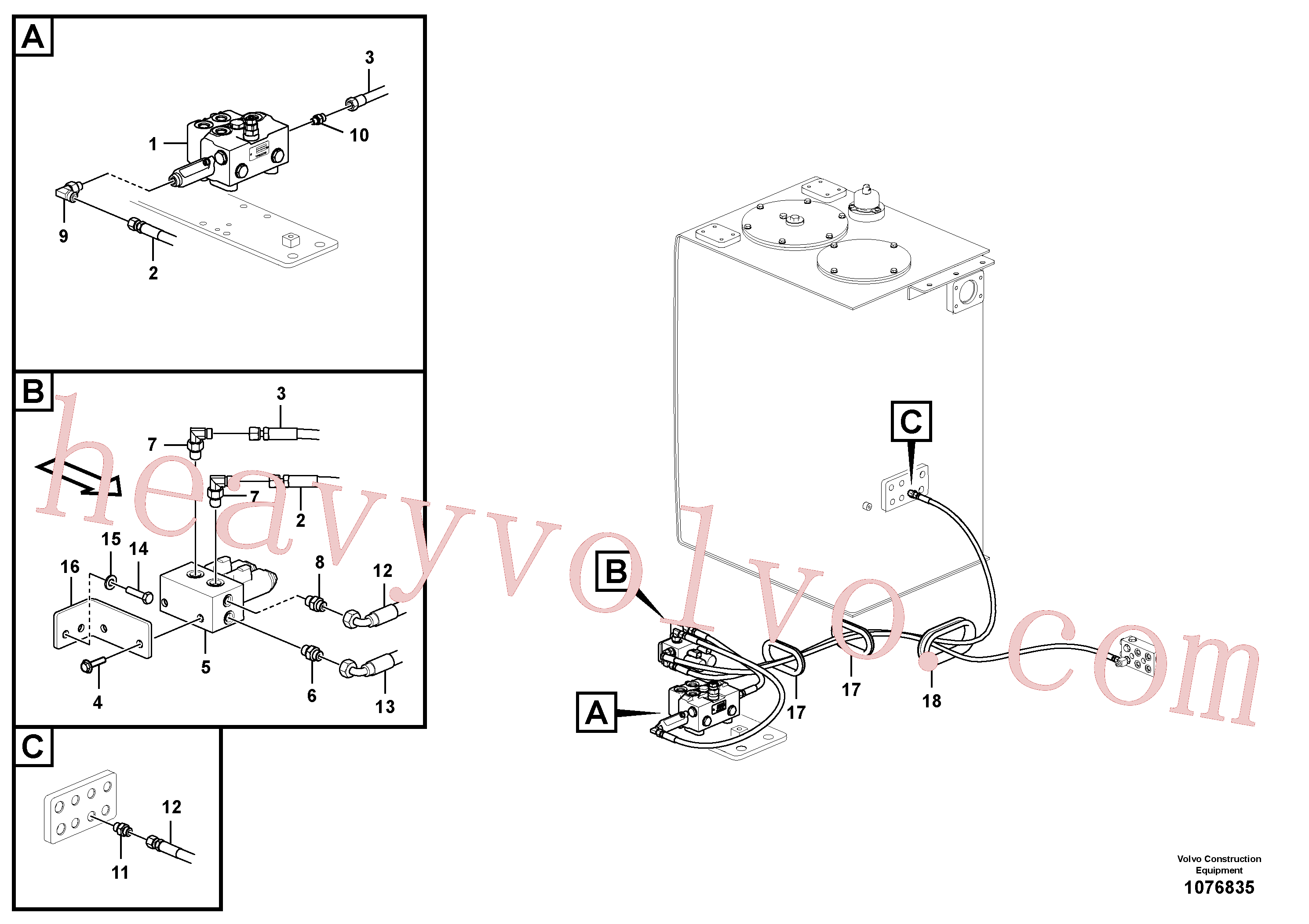 Wholesale VOE936968 Hose assembly for Volvo Excavator