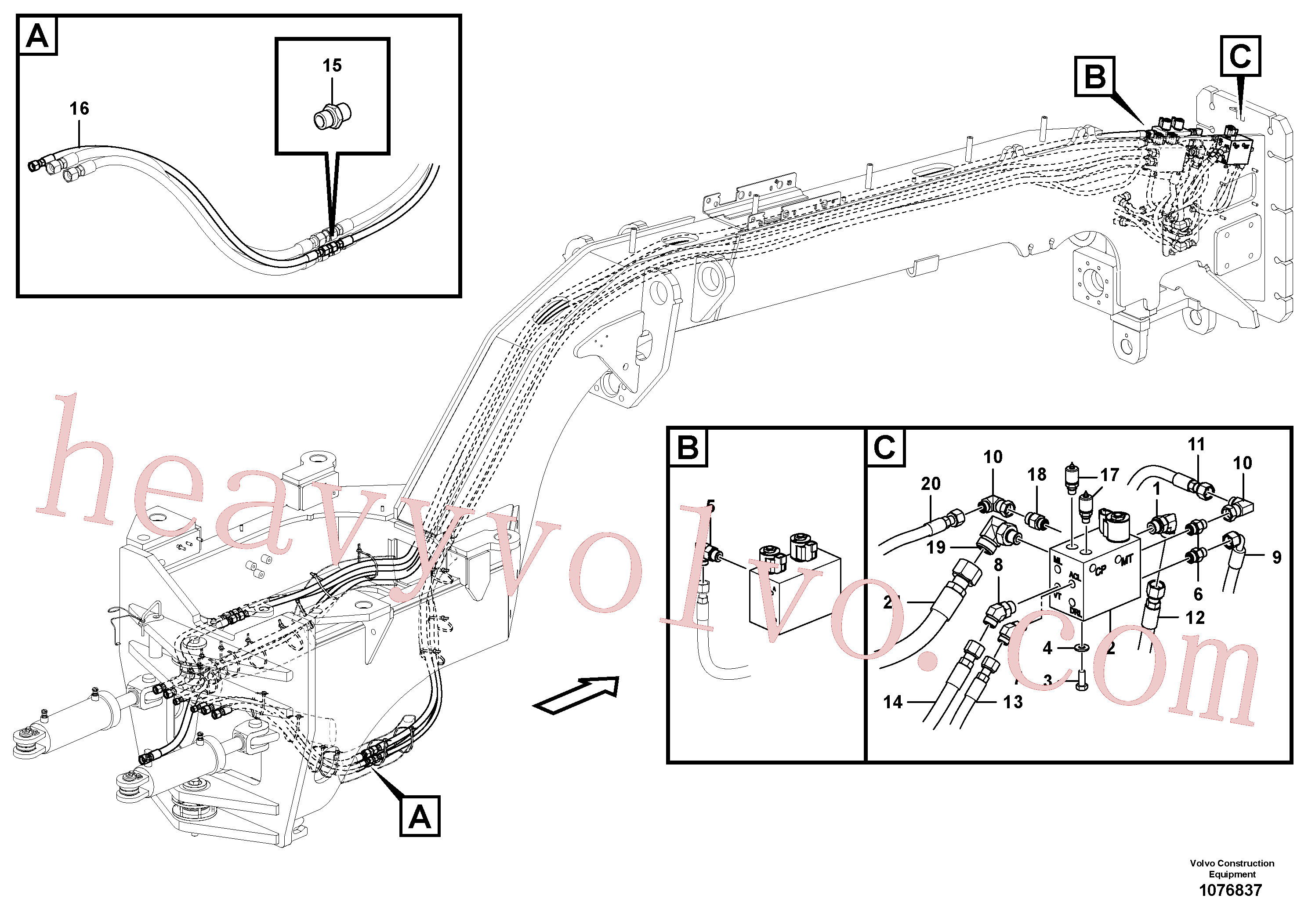 CH14C-05ZI Plain washer for Volvo Excavator spare